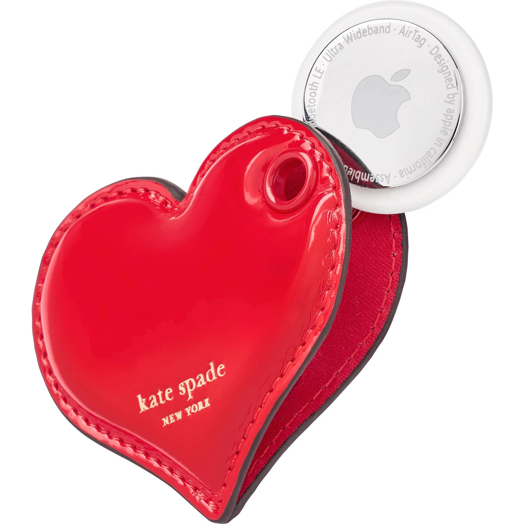 Kate Spade AirTag Charm Keychain (Heart) - Image 5