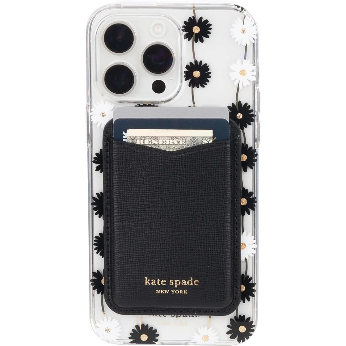 kate spade new york Magnetic Card Holder works with MagSafe (Black) - Image 3