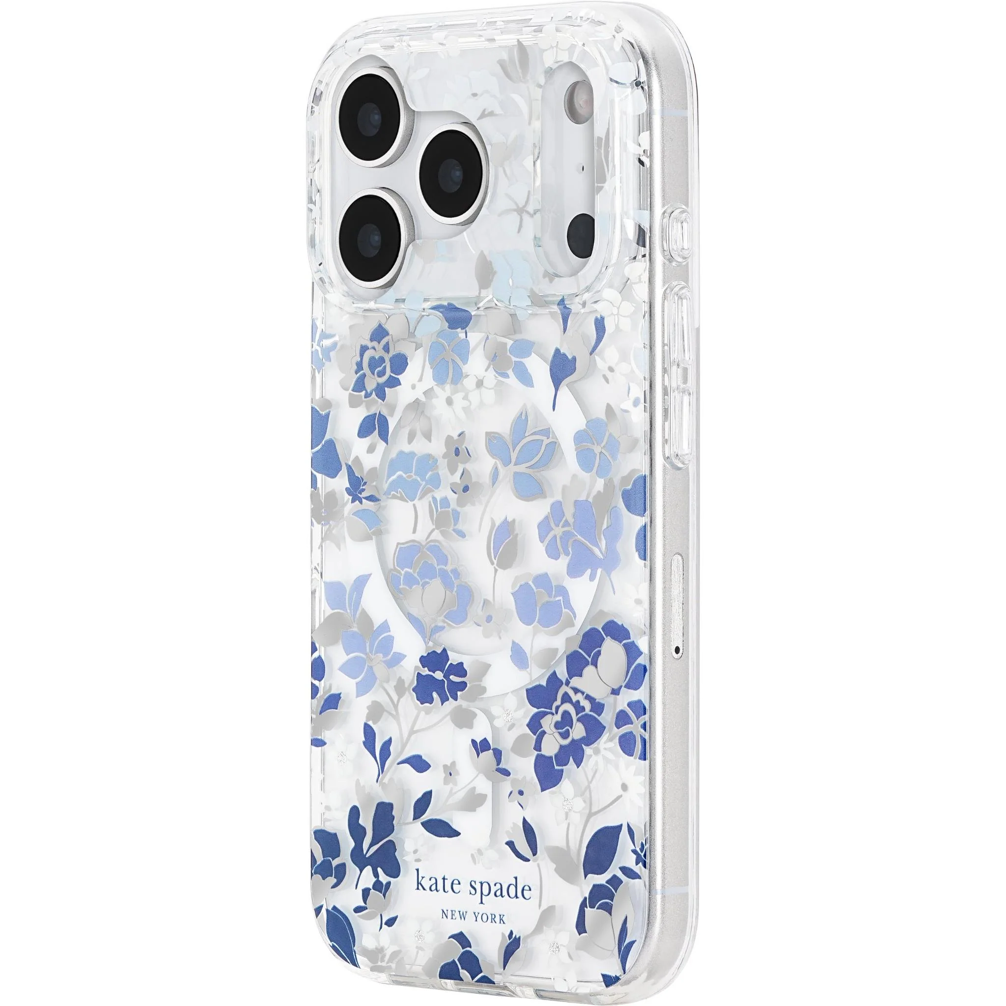 Kate Spade Protective MagSafe Case for iPhone 17 Pro (Flowerbed Blue) - Image 4