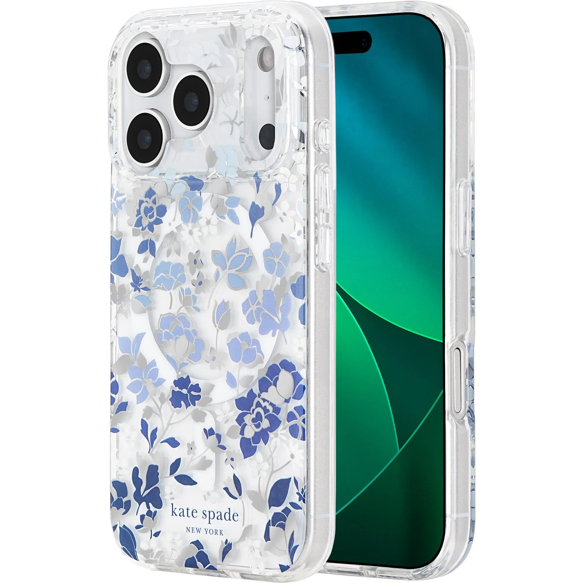 Kate Spade Protective MagSafe Case for iPhone 17 Pro (Flowerbed Blue) - Image 8
