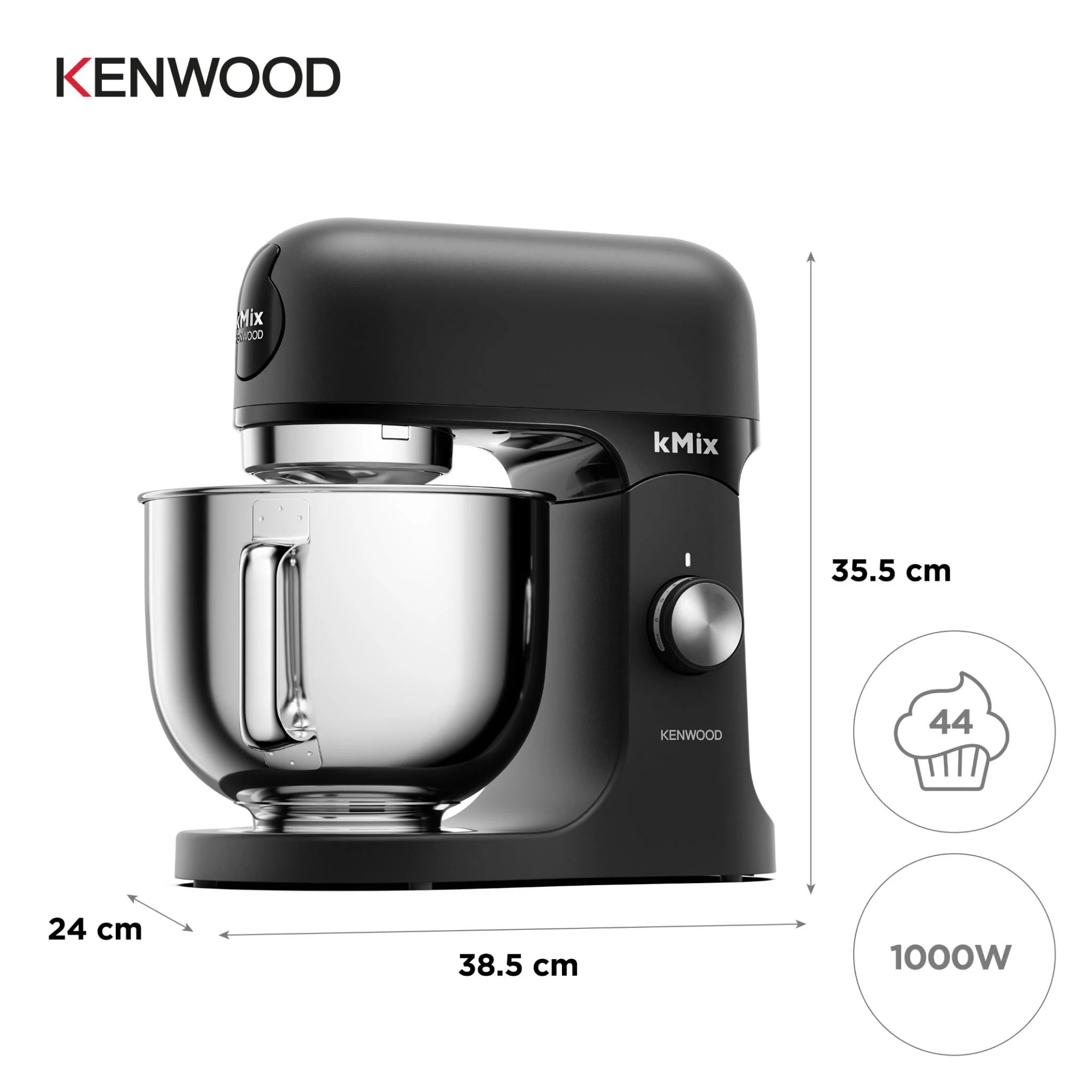 Kenwood KMX751 kMix Stand Mixer (Sleek Black) - Image 7