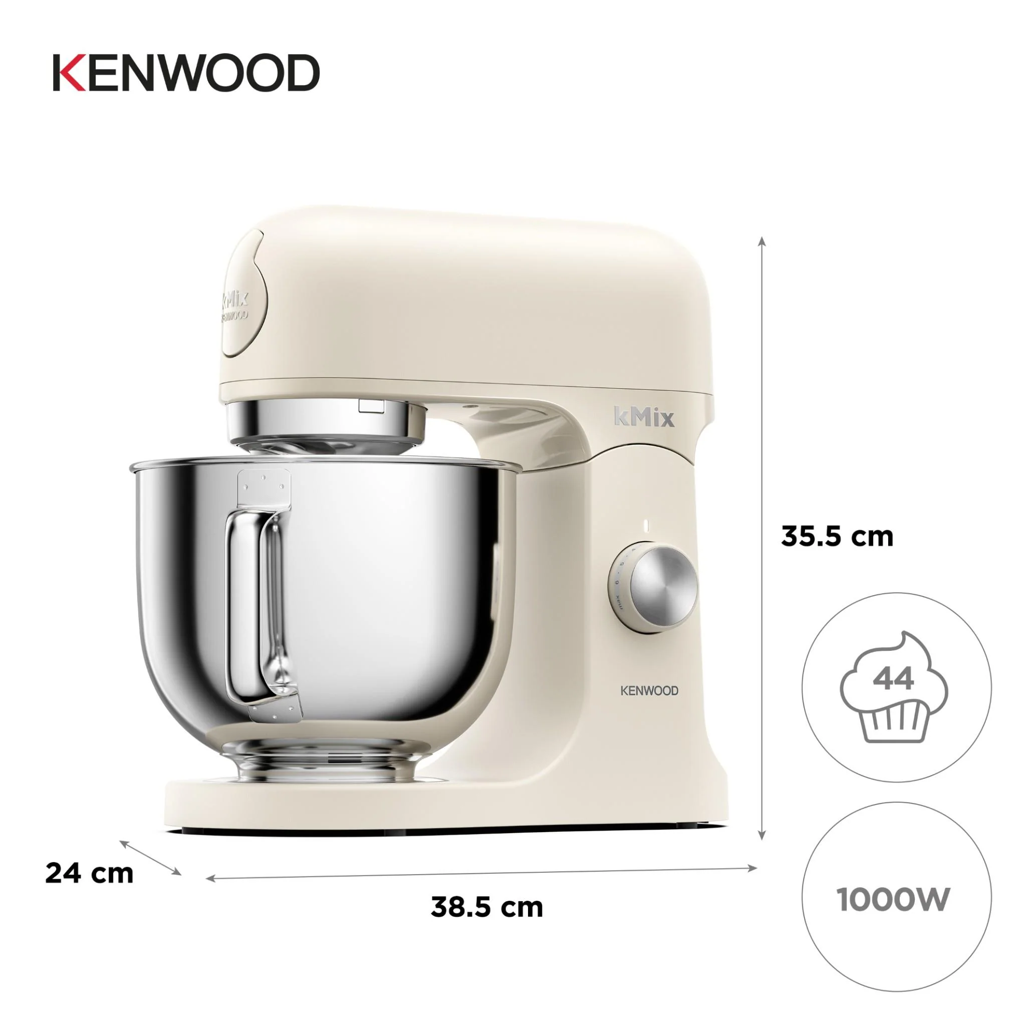 Kenwood KMX751 kMix Stand Mixer (Sleek Cream) - Image 7