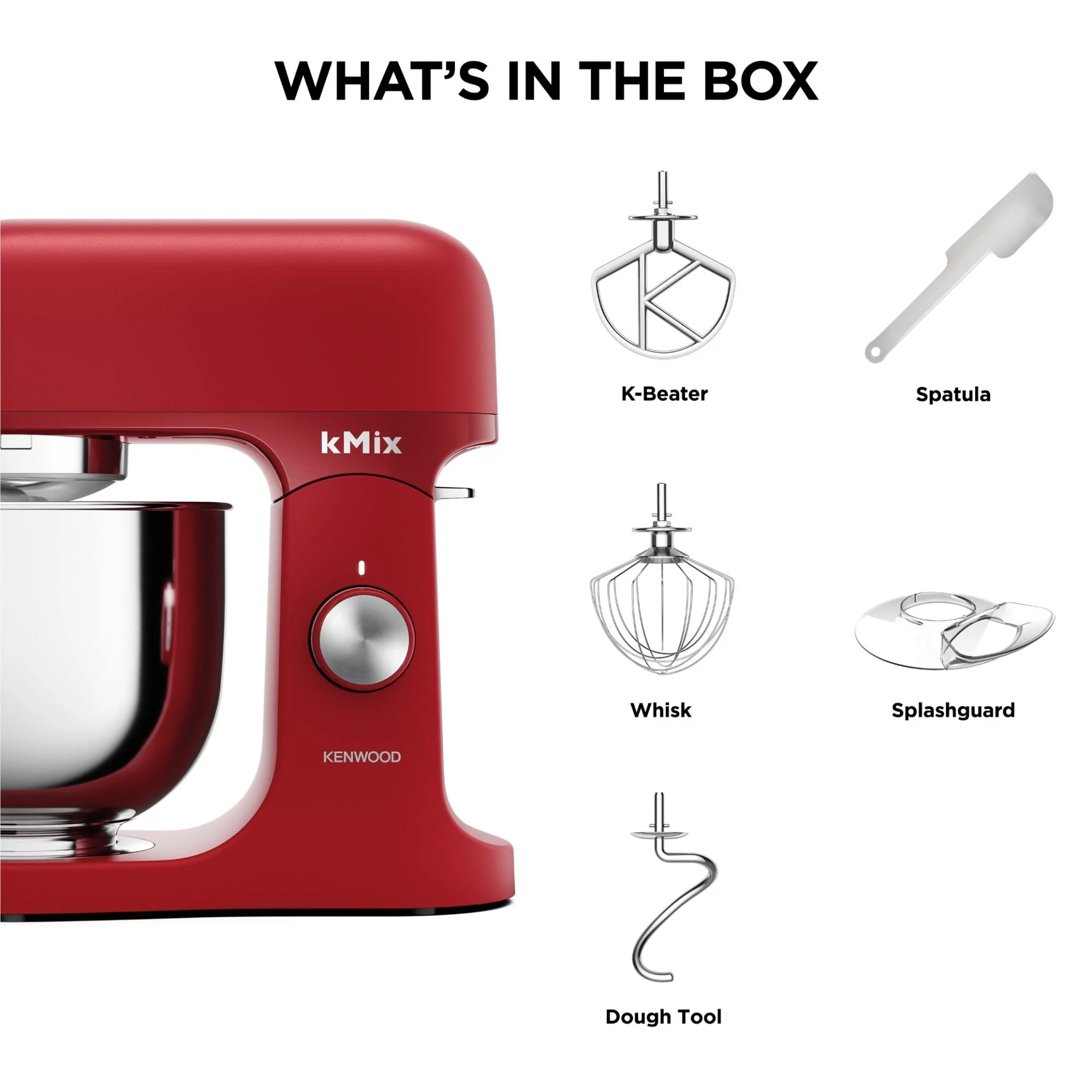 Kenwood KMX751 kMix Stand Mixer (Sleek Red) - Image 8