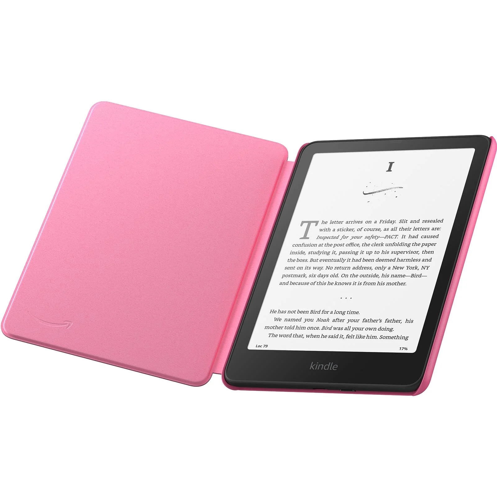 Kindle Paperwhite/Colorsoft Leather Cover for 12th Gen (Raspberry) - Image 3