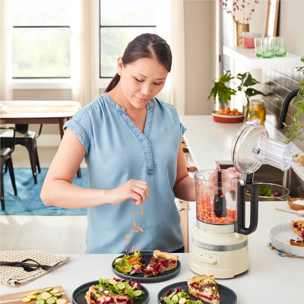 KitchenAid KFP0921 9 Cup Food Processor (Almond Cream) - Image 9