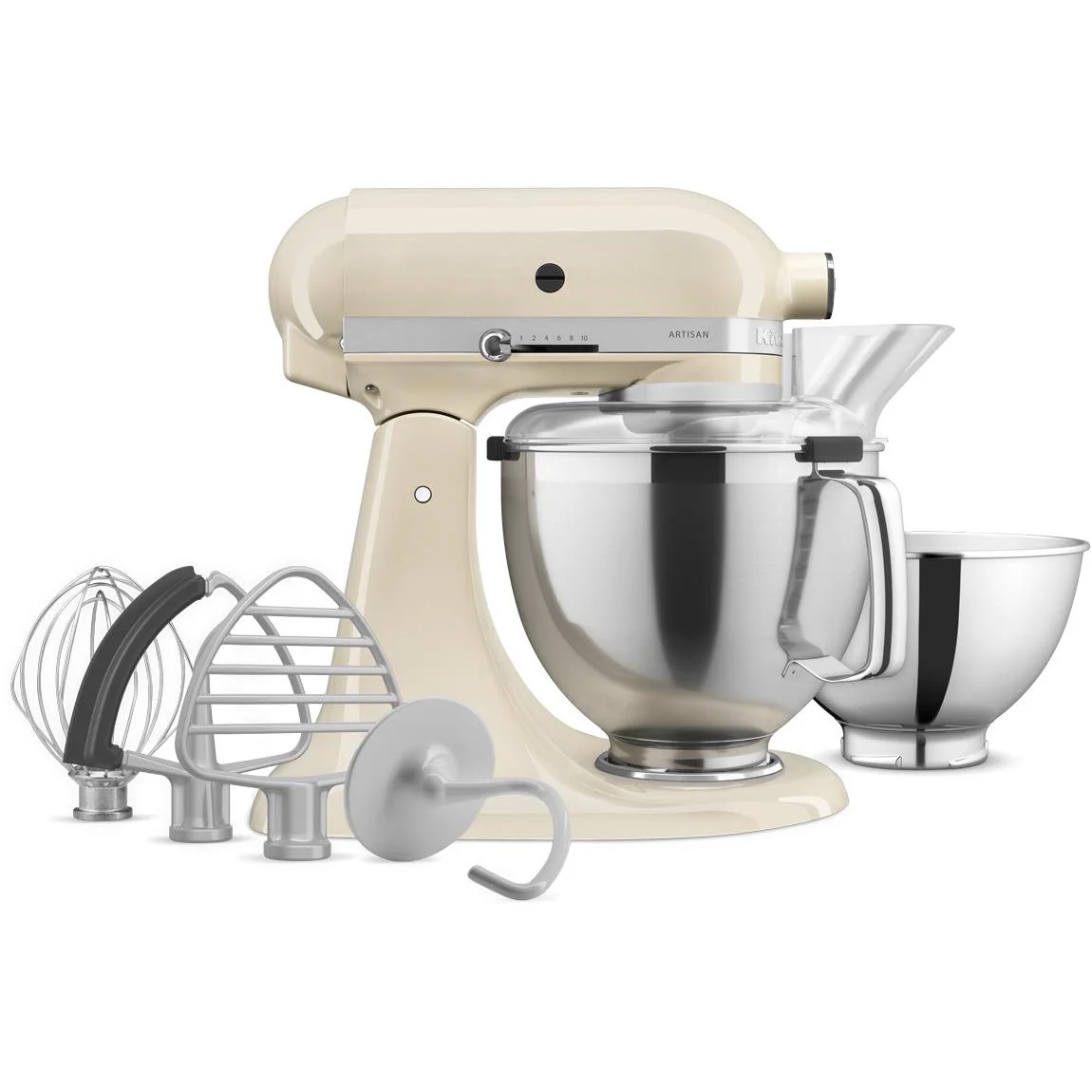 KitchenAid KSM195 4.7L Artisan Stand Mixer (Almond Cream) - Image 4