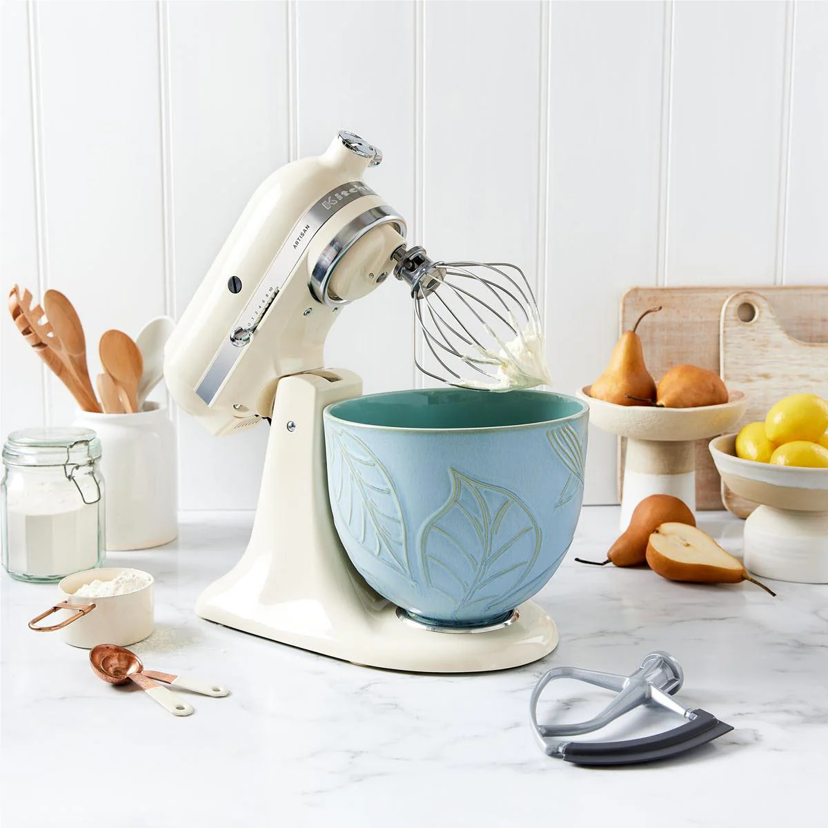 KitchenAid KSM195 4.7L Artisan Stand Mixer (Almond Cream) - Image 9