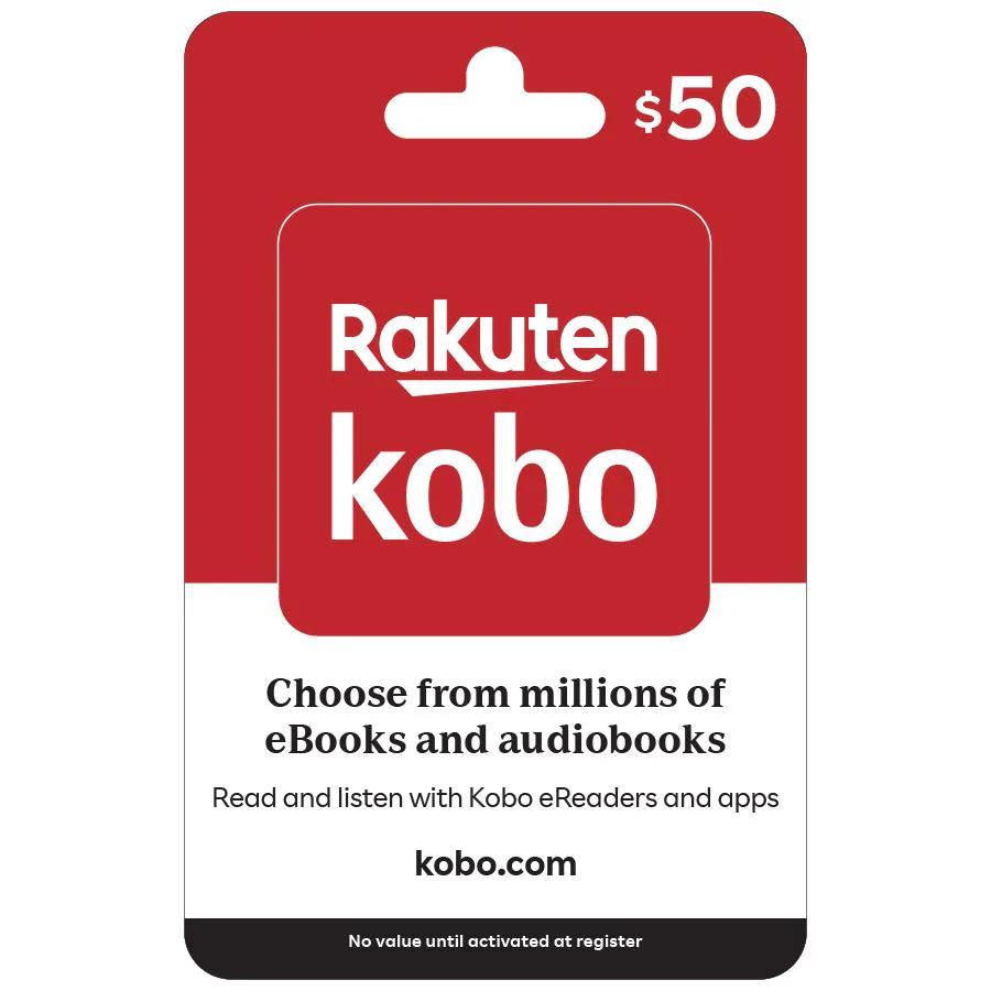 Kobo $50 Gift Card (Digital Download)