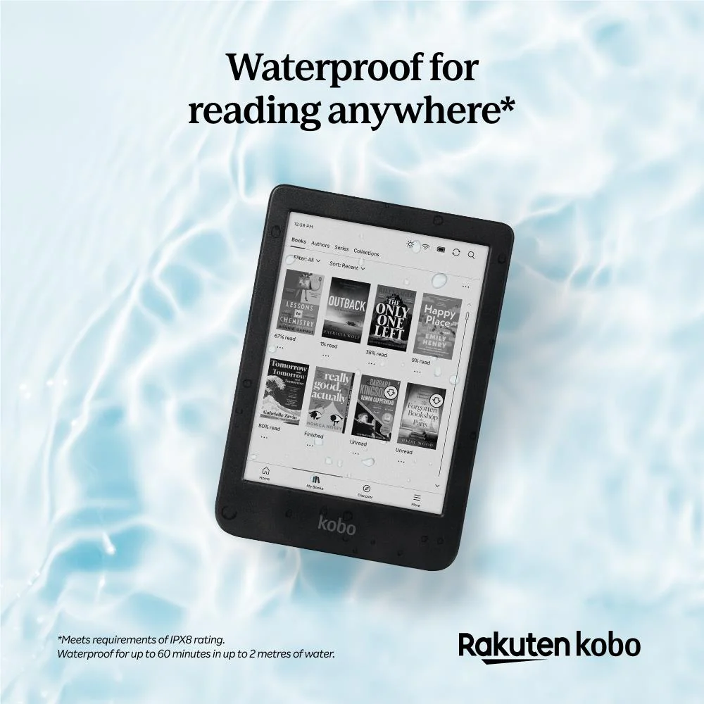 Kobo Clara Black & White 6" E-Reader - Image 7
