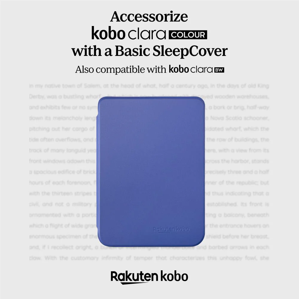 Kobo Clara eReader Basic SleepCover Case (Cobalt Blue) - Image 3