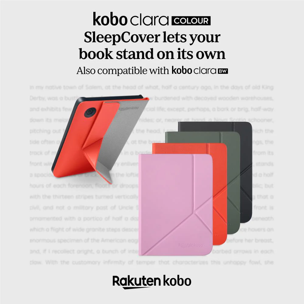 Kobo Clara eReader SleepCover Case (Black) - Image 4