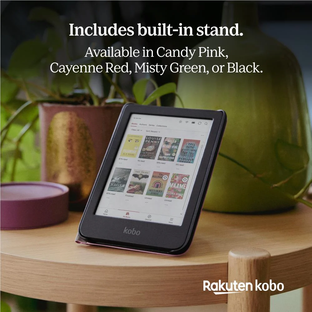 Kobo Clara eReader SleepCover Case (Cayenne Red) - Image 7