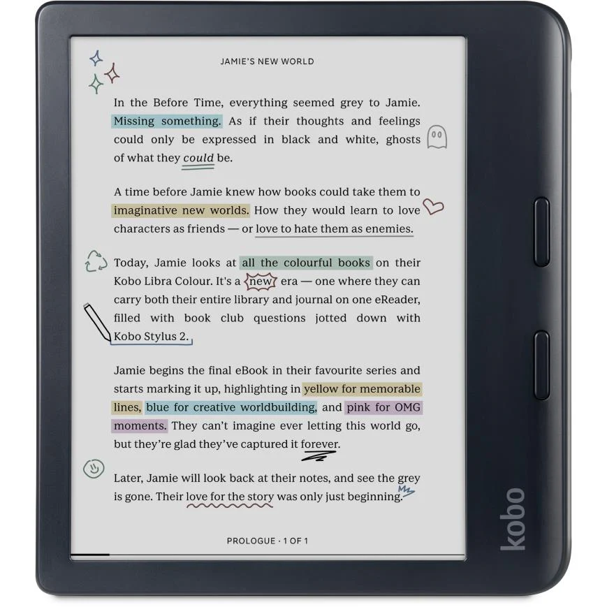 Kobo Libra Colour 7" eReader (Black)