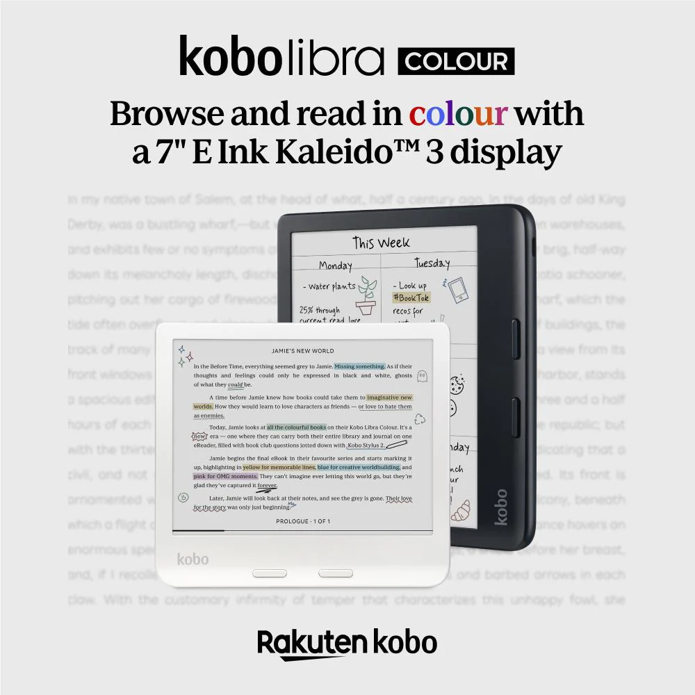 Kobo Libra Colour 7" eReader (White) - Image 7