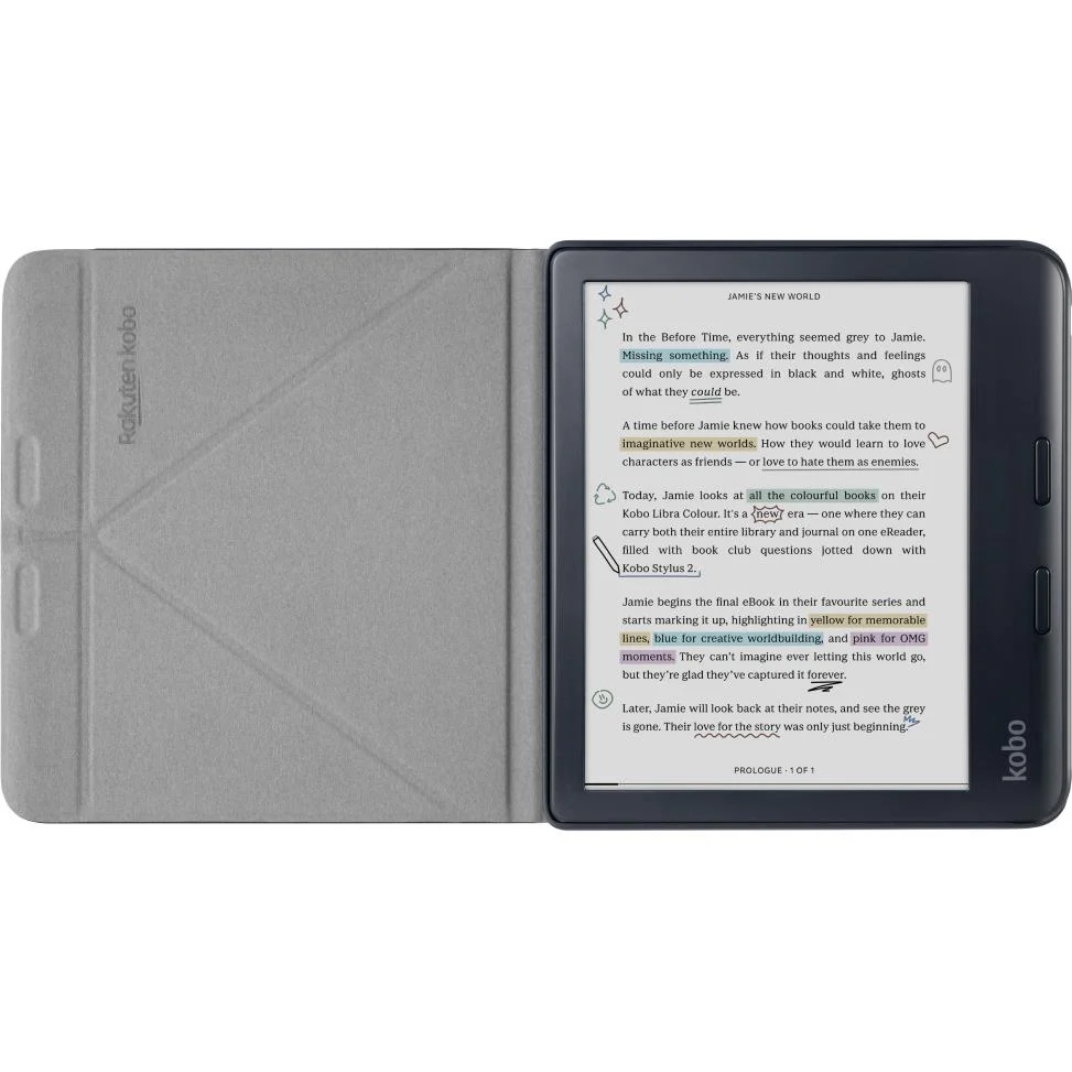 Kobo Libra eReader SleepCover Case (Black) - Image 2