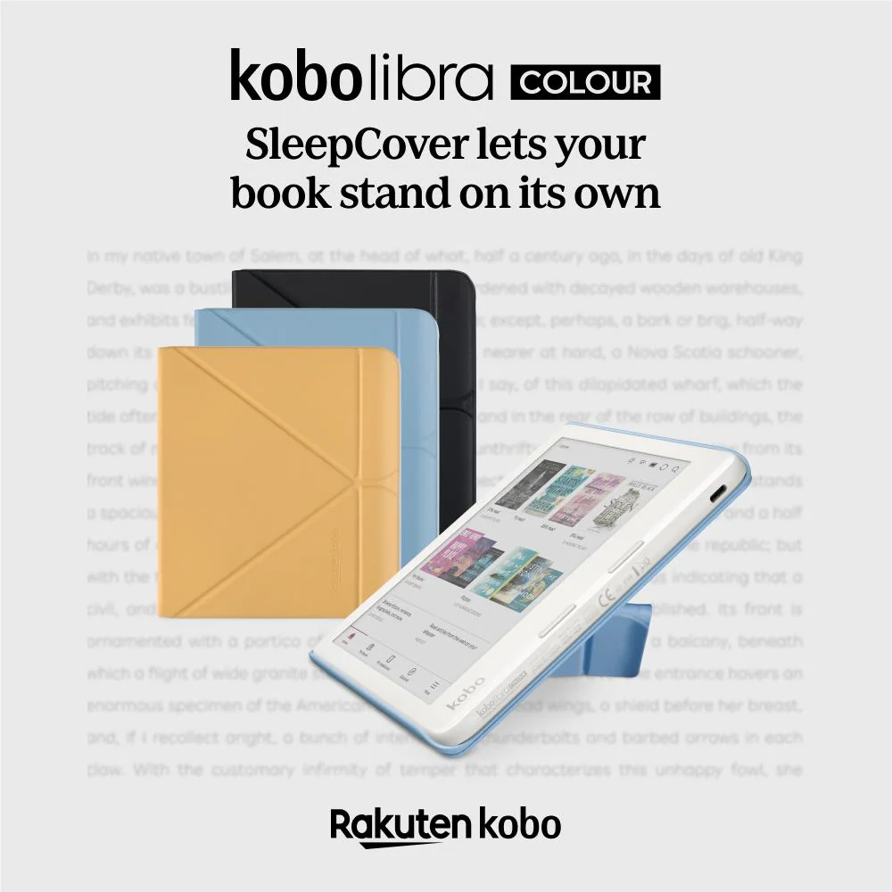 Kobo Libra eReader SleepCover Case (Black) - Image 6