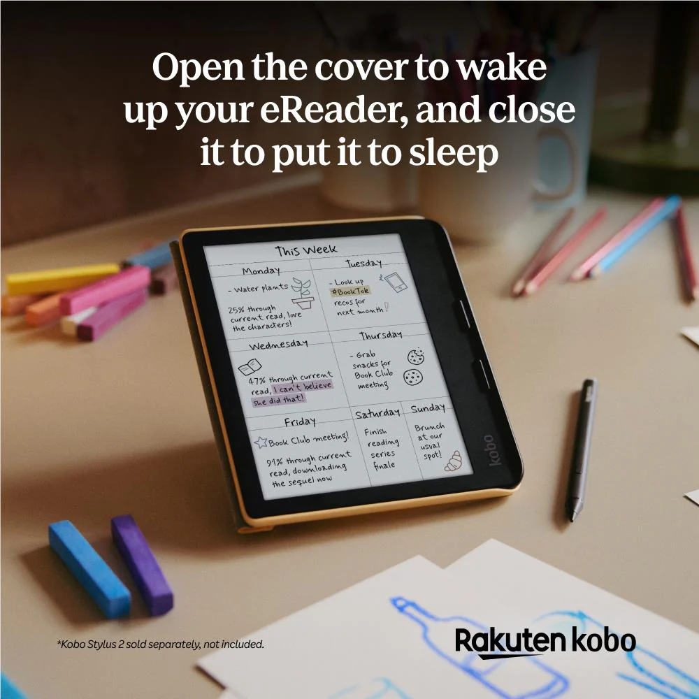 Kobo Libra eReader SleepCover Case (Black) - Image 7
