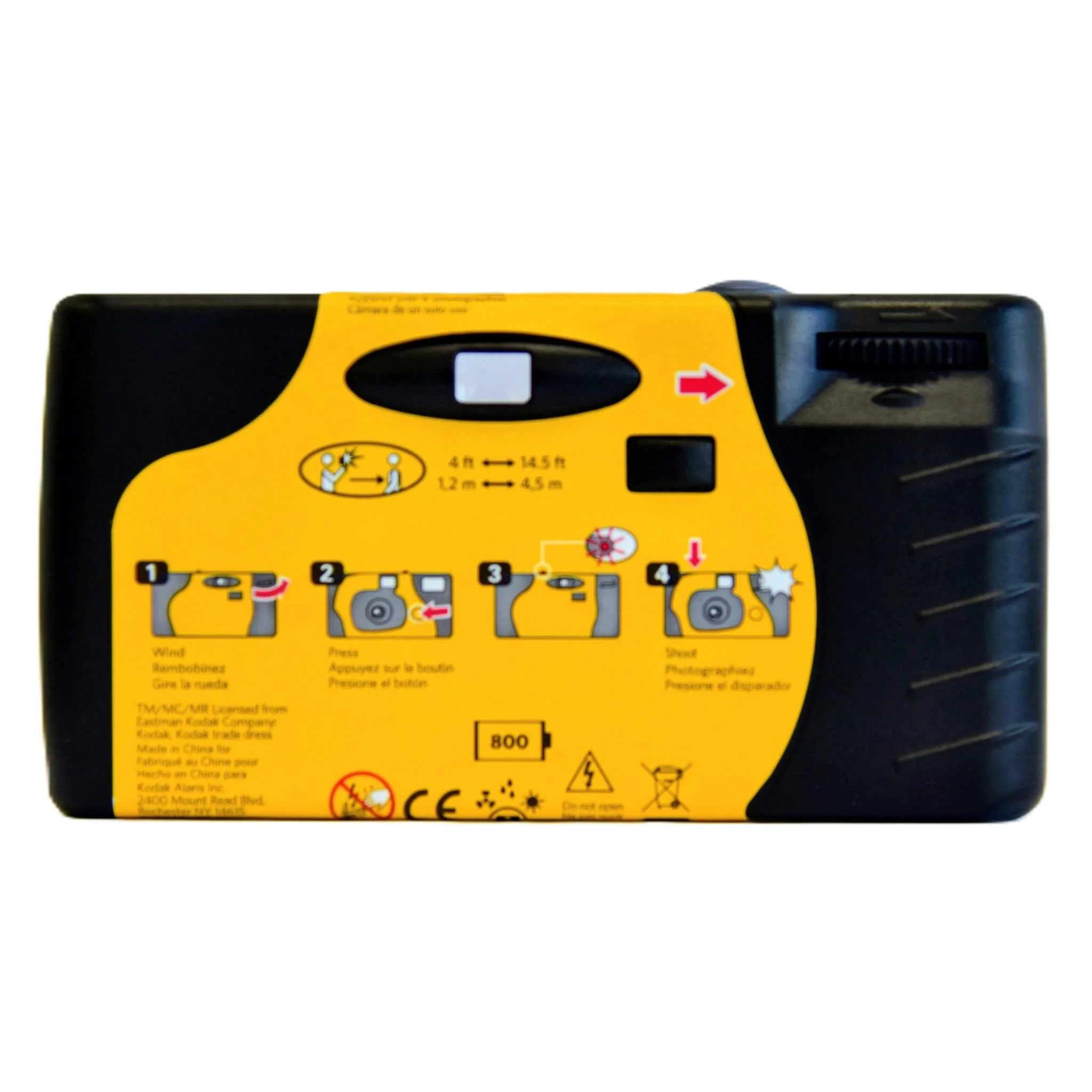Kodak HD Power 27 + 12 Exposure Disposable Film Camera with Flash - Image 2