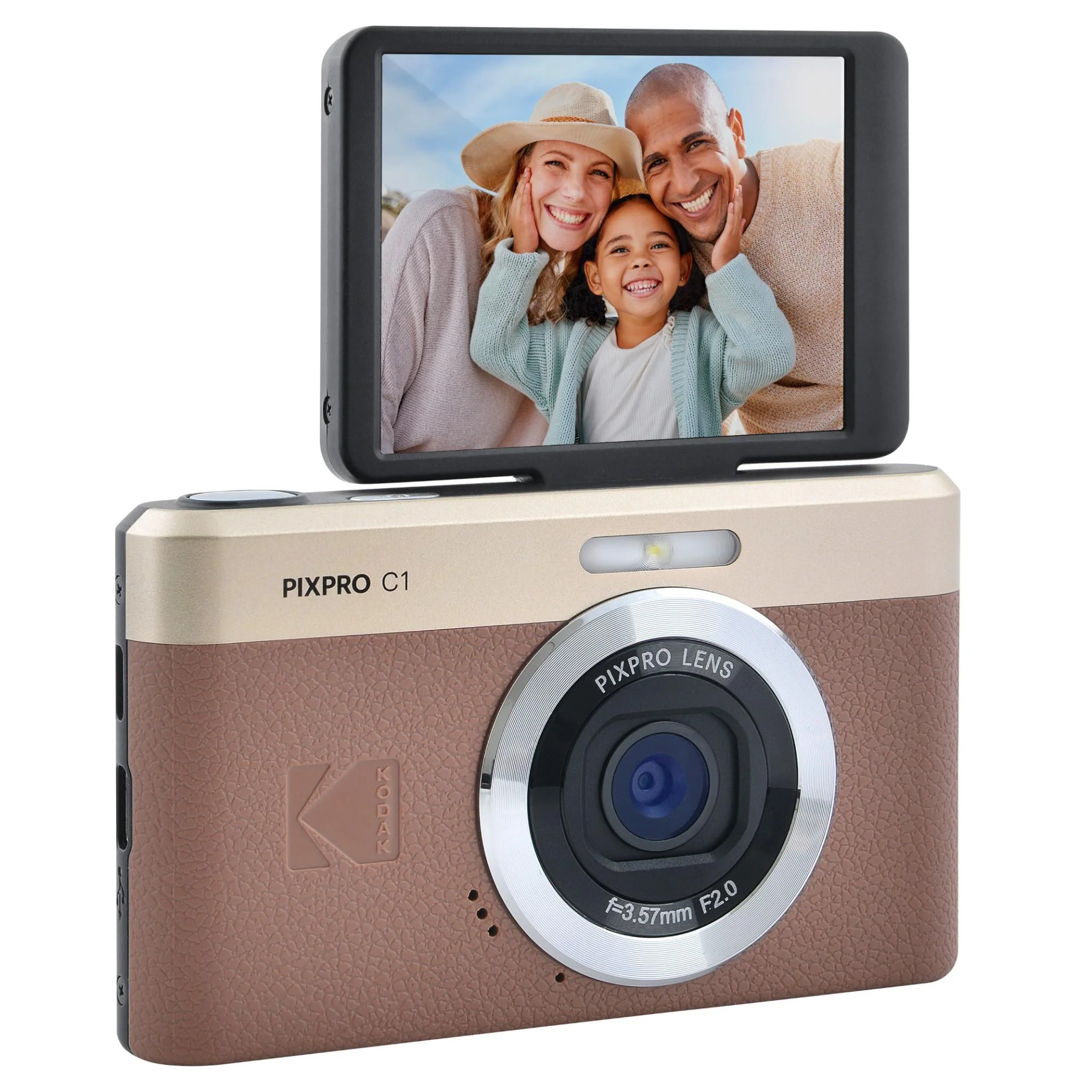 Kodak Pixpro C1 Digital Camera (Brown) - Image 2