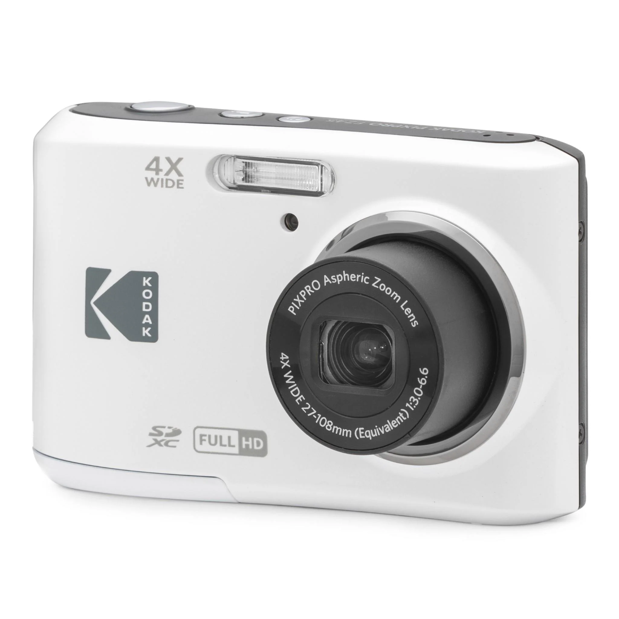 Kodak Pixpro FZ45 Digital Compact Camera (White)
