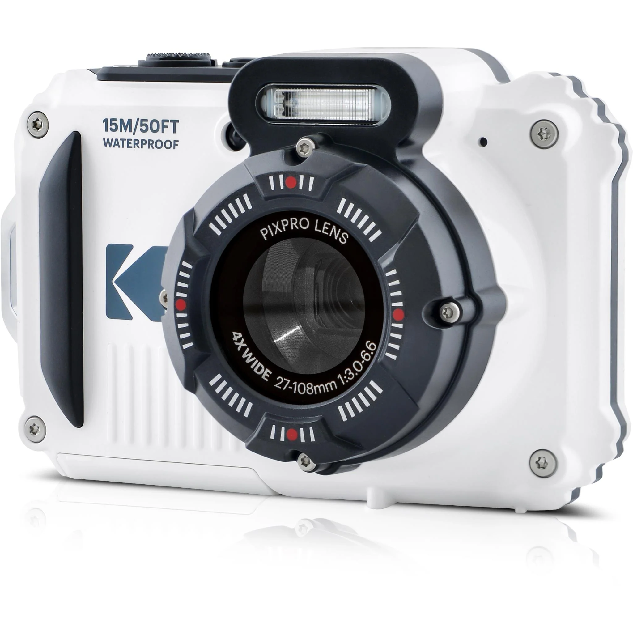 Kodak Pixpro WPZ2 Waterproof Digital Compact Camera (White) - Image 2