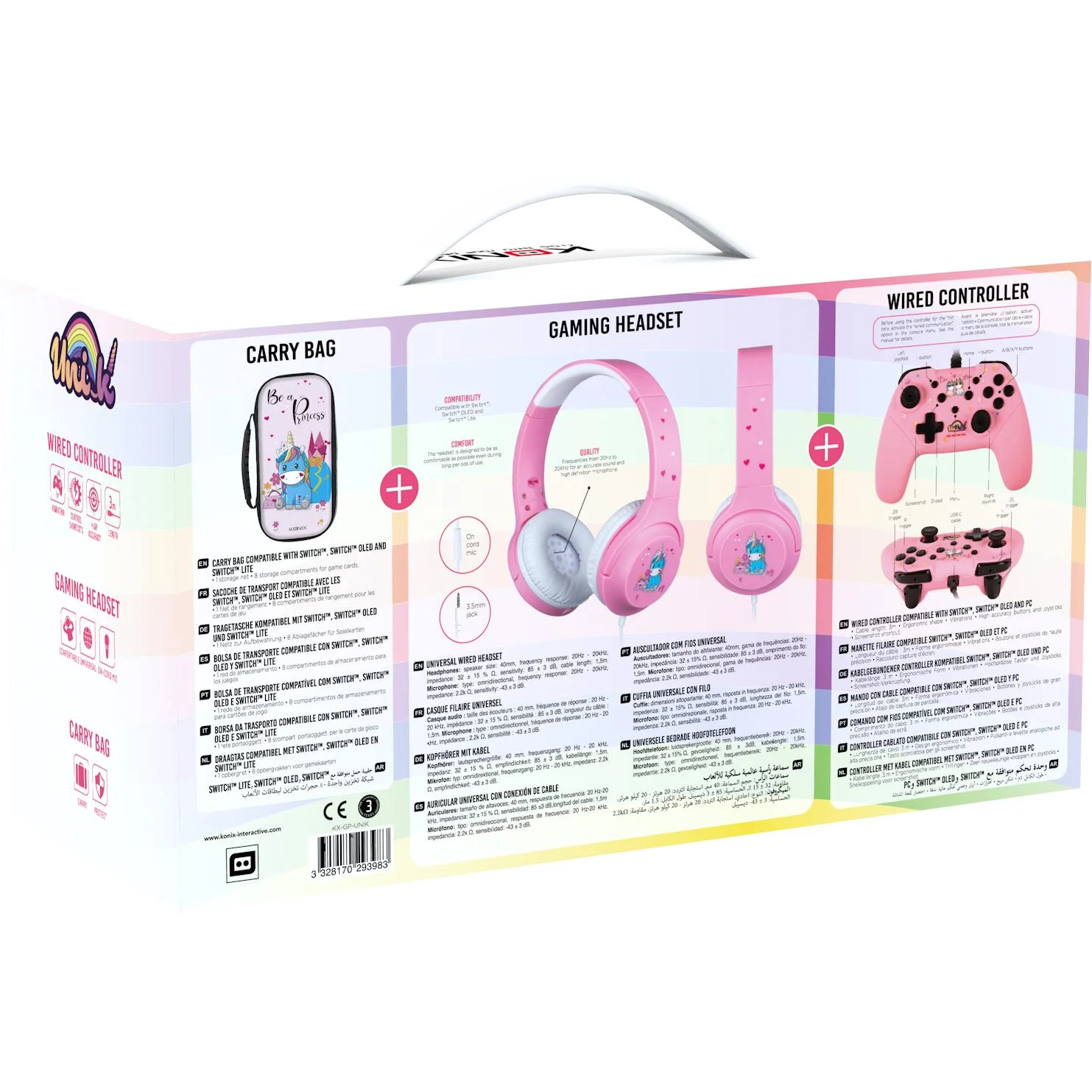 Konix Uni_k Gamer Pack for Nintendo Switch (Be A Princess) - Image 7