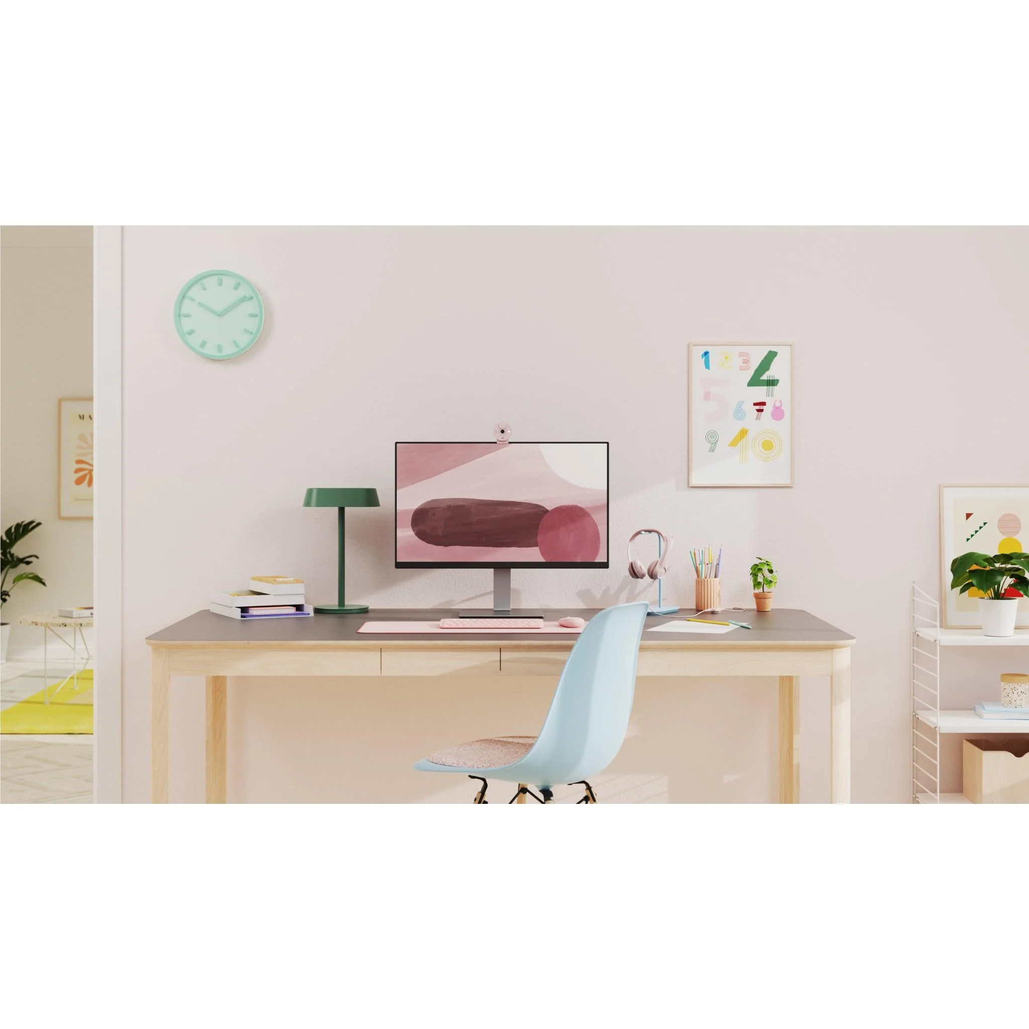 Logitech Brio 300 Full HD Webcam (Rose) - Image 11