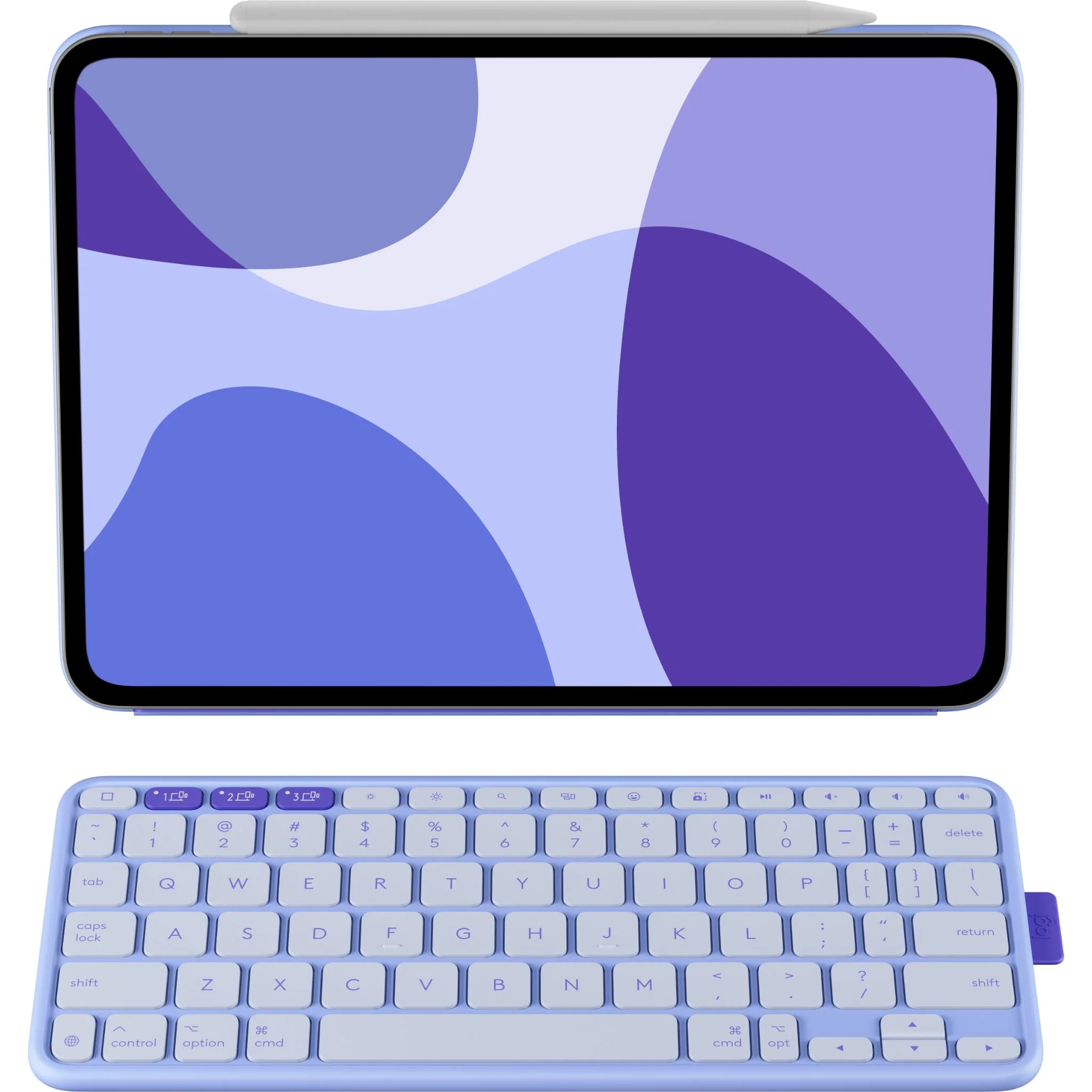 Logitech Flip Folio for iPad Pro 11-inch (M4) & iPad Air 11-inch (M2 M3) & iPad Air (5th gen) [Lilac] - Image 2
