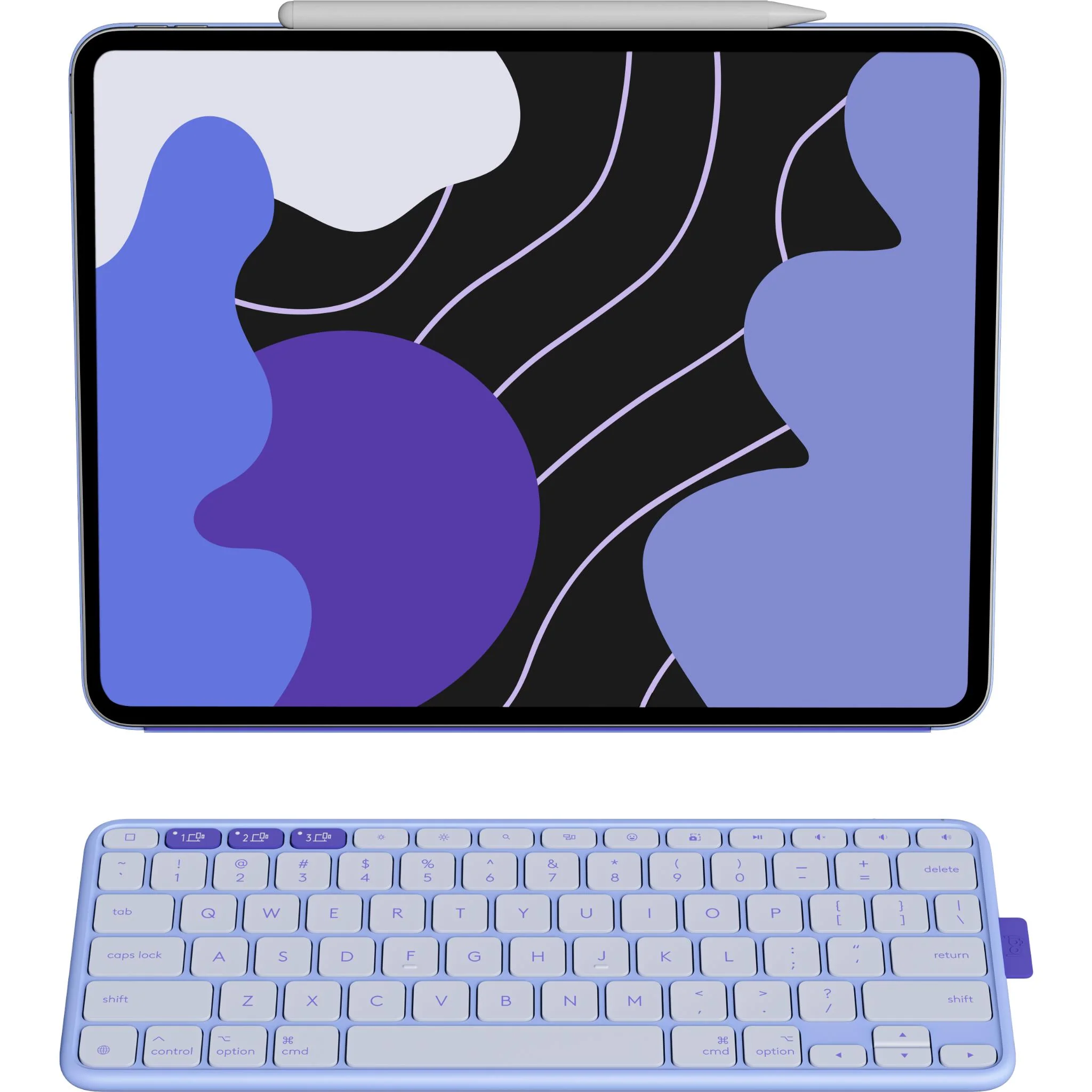 Logitech Flip Folio for iPad Pro 13-inch (M4) & iPad Air 13-inch (M2 M3) [Lilac] - Image 2