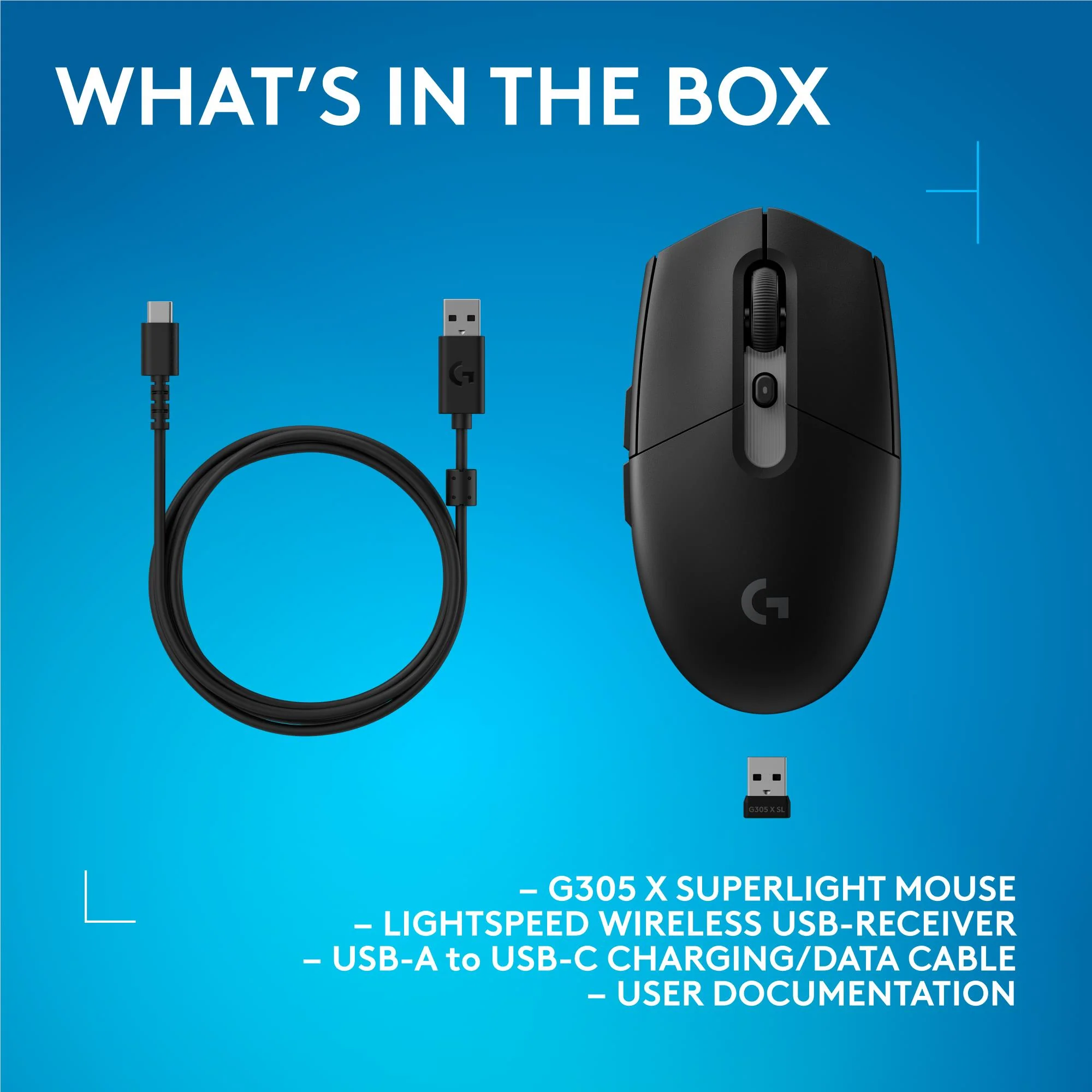 Logitech G G305 X SUPERLIGHT Gaming Mouse (Black) - Image 12