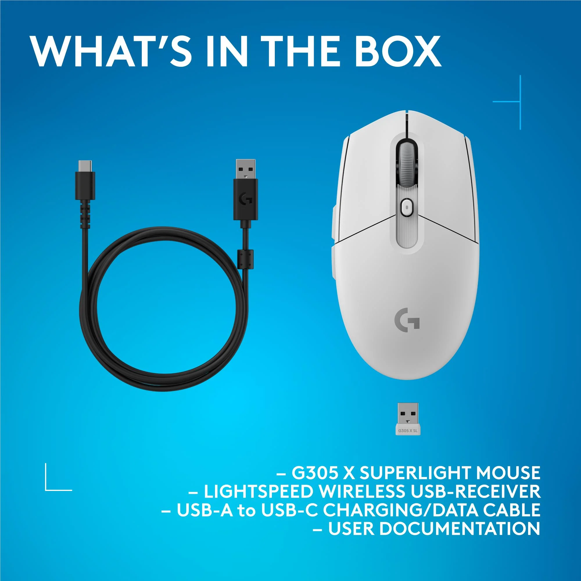 Logitech G G305 X SUPERLIGHT Gaming Mouse (White) - Image 12