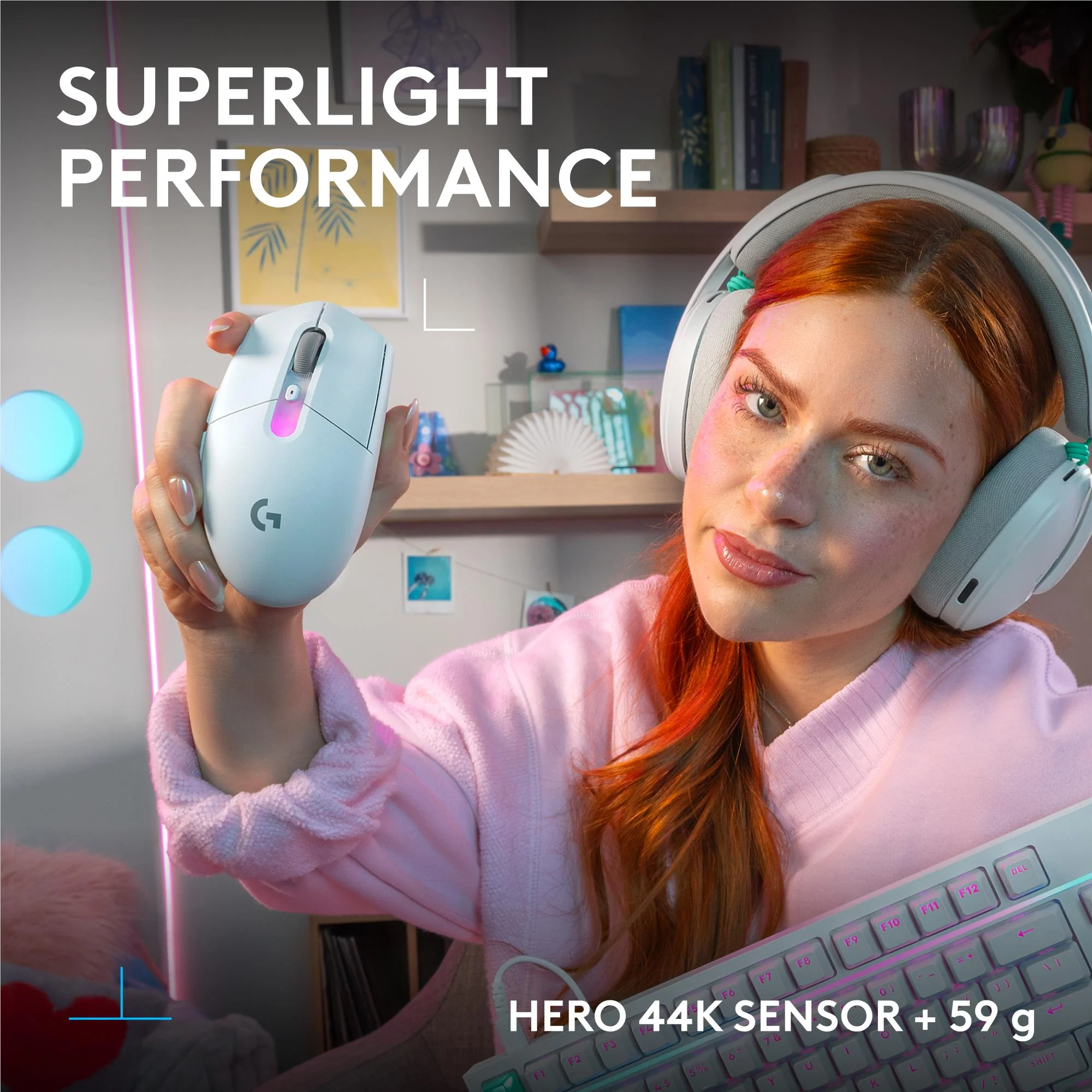 Logitech G G305 X SUPERLIGHT Gaming Mouse (White) - Image 4