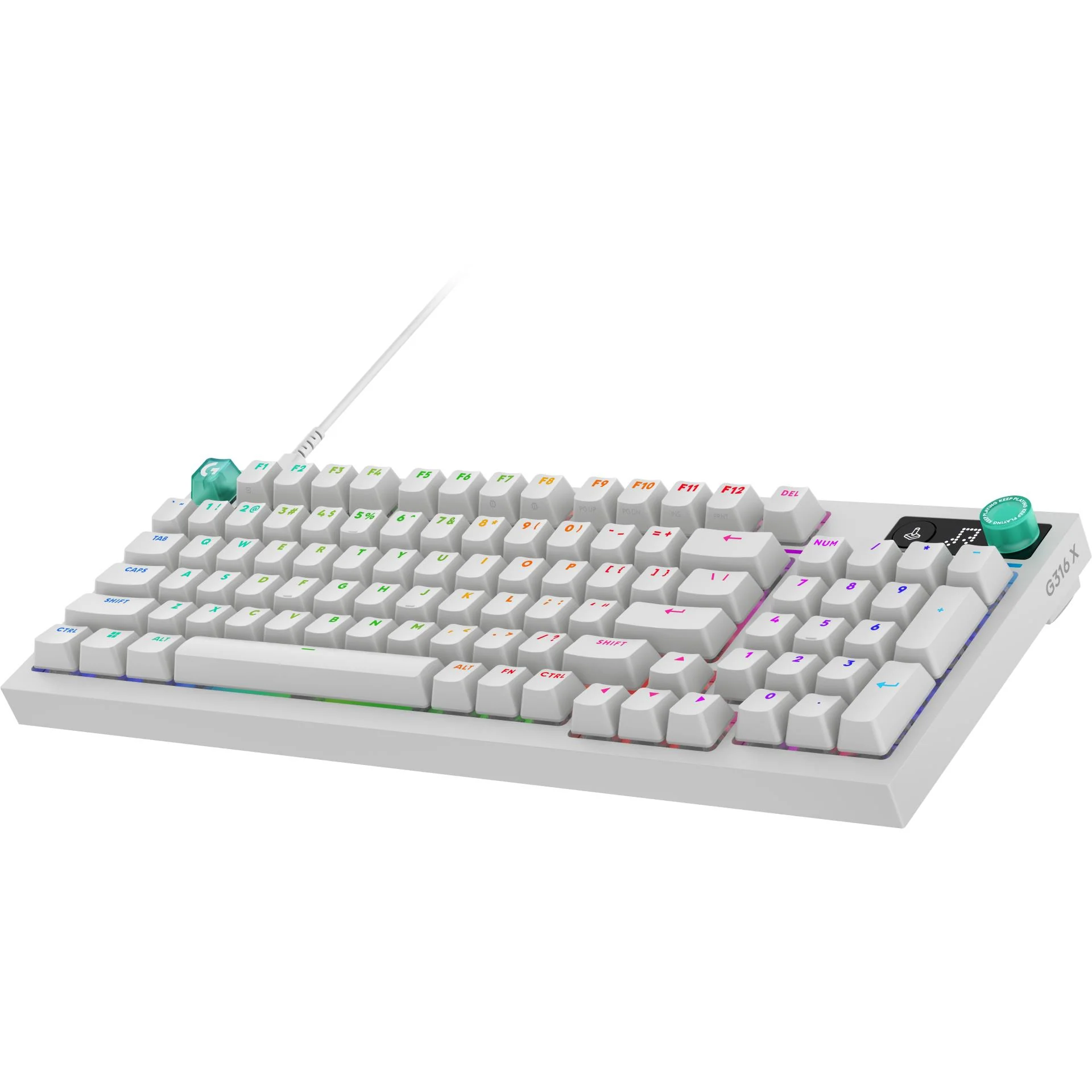 Logitech G G316 X 98 Gaming Keyboard (White)