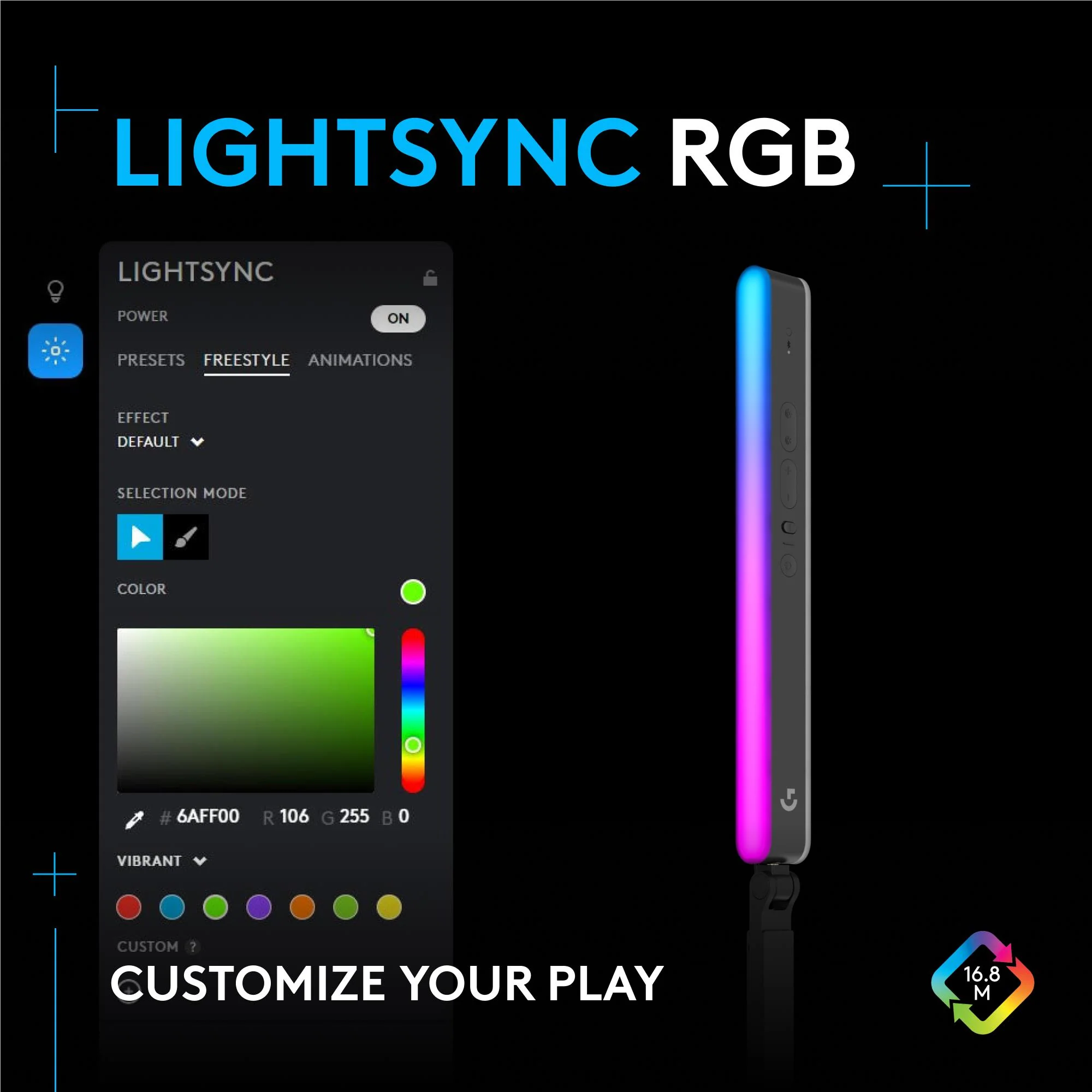 Logitech G Litra Beam LX Dual-Sided RGB Streaming Key Light - Image 3