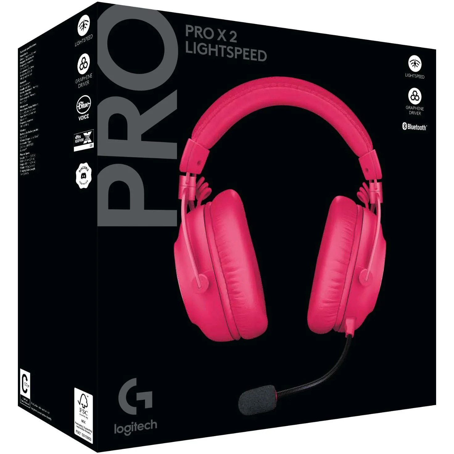 Logitech G PRO X 2 LIGHTSPEED Wireless Gaming Headset (Magenta) - Image 7