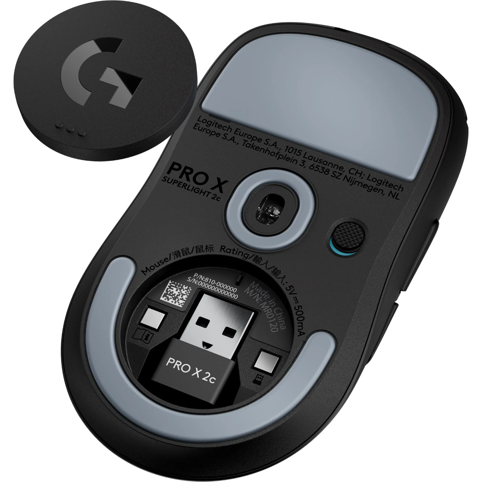 Logitech G PRO X SUPERLIGHT 2c LIGHTSPEED Gaming Mouse (Black) - Image 7