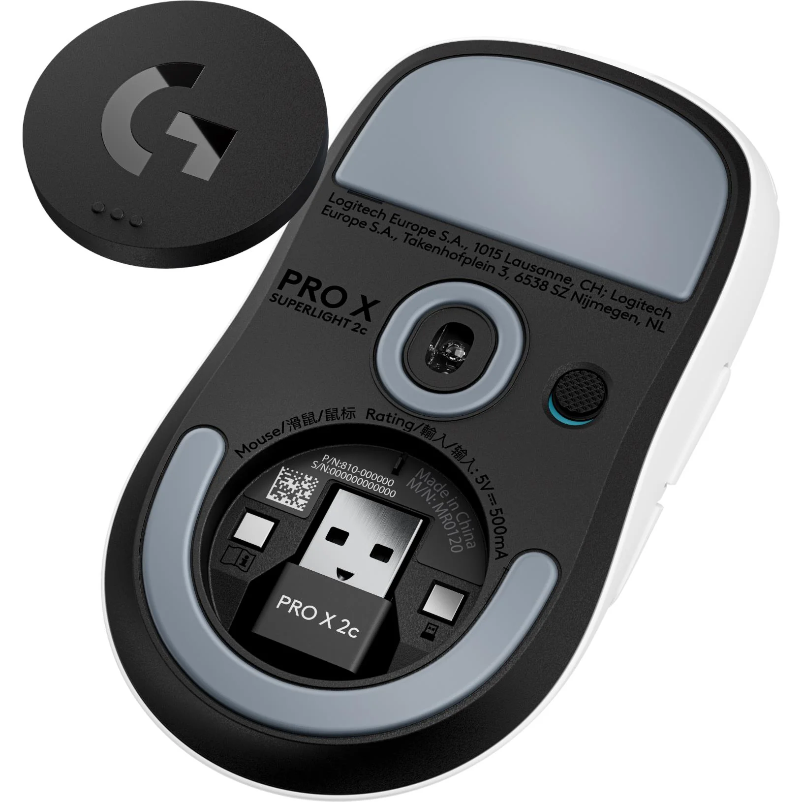 Logitech G PRO X SUPERLIGHT 2c LIGHTSPEED Gaming Mouse (White) - Image 7