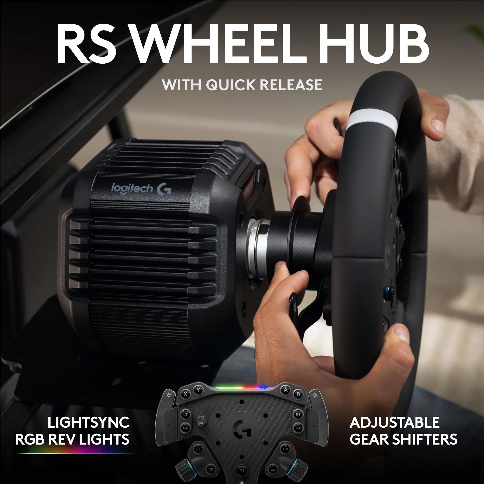 Logitech G RS50 System 8 Nm Direct Drive Base and Steering Wheel for PlayStation & PC - Image 6