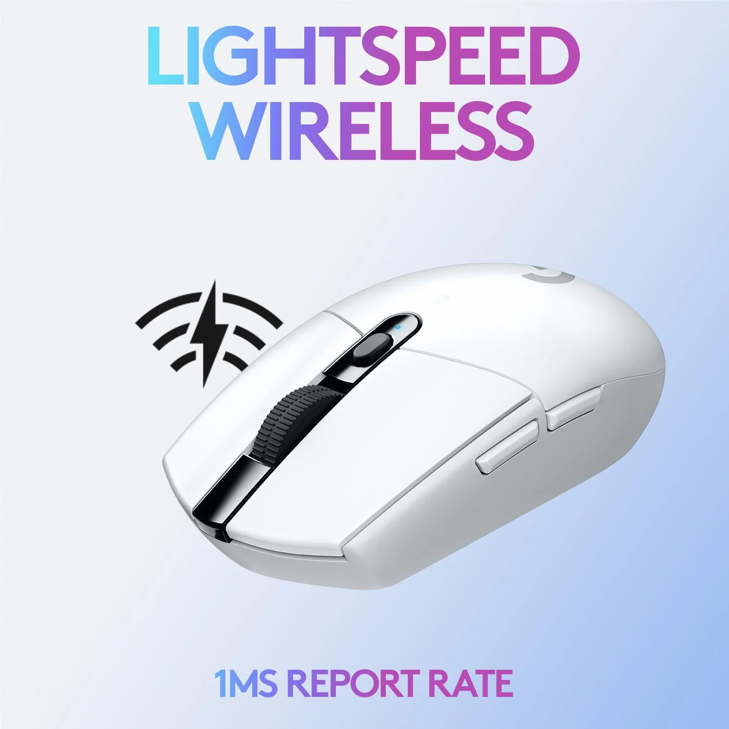 Logitech G305 Hero LIGHTSPEED Wireless Gaming Mouse (White) - Image 3