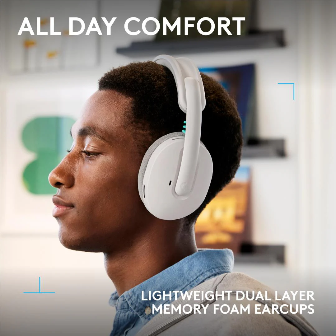 Logitech G325 LIGHTSPEED Wireless Gaming Headset (White) - Image 7