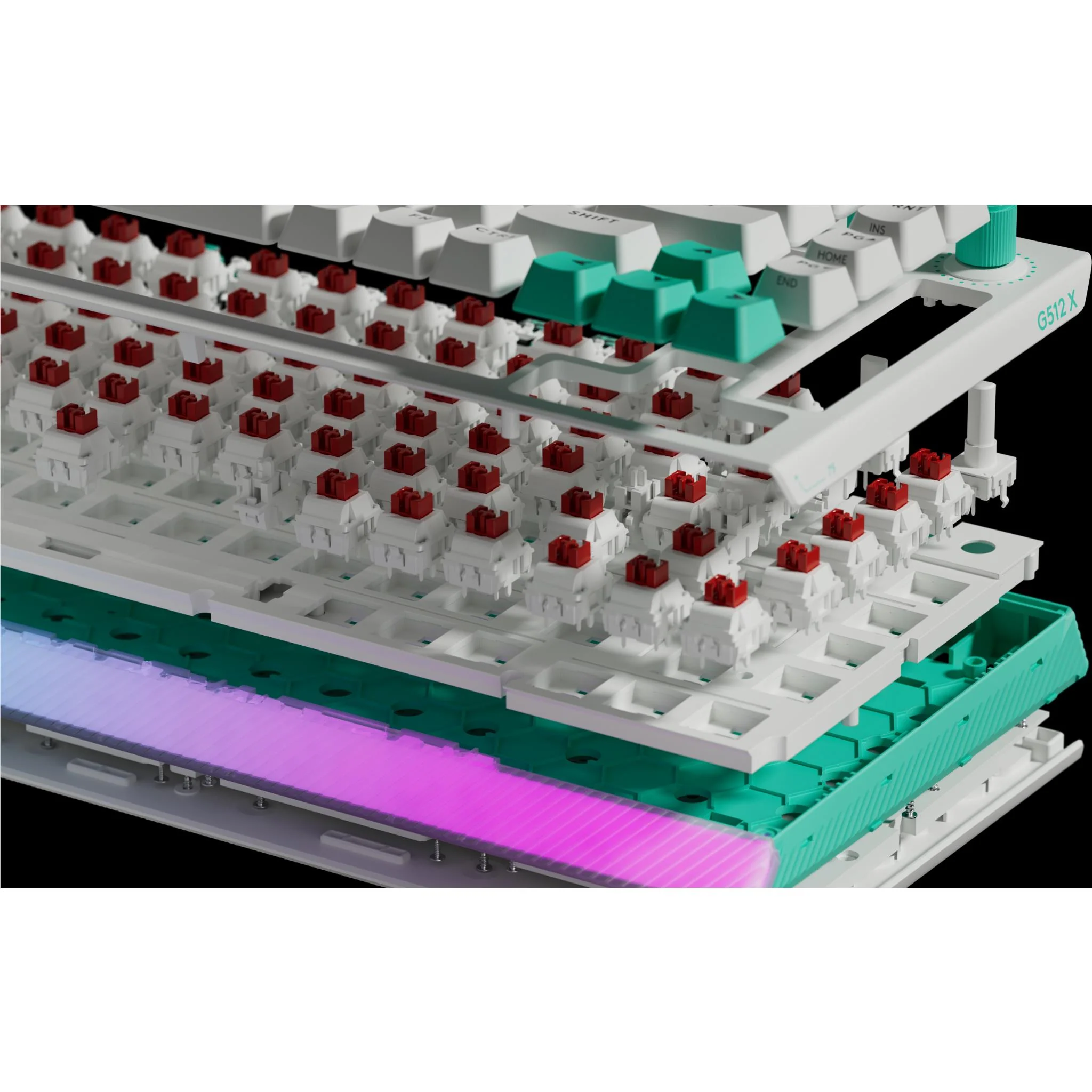 Logitech G512 X 75 Gaming Keyboard (White) - Image 7