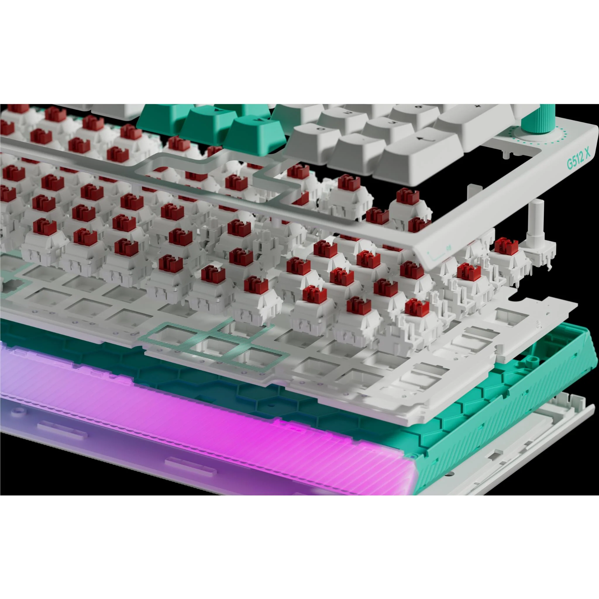Logitech G512 X 98 Gaming Keyboard (White) - Image 7