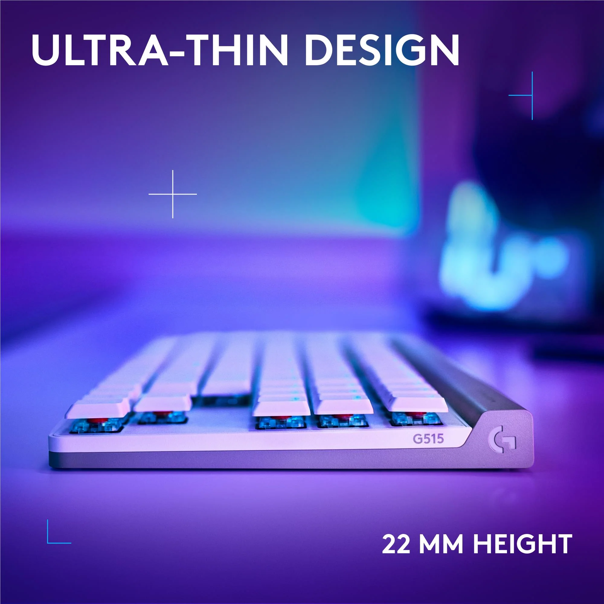 Logitech G515 LIGHTSPEED TKL Wireless Gaming Keyboard (White) - Image 6