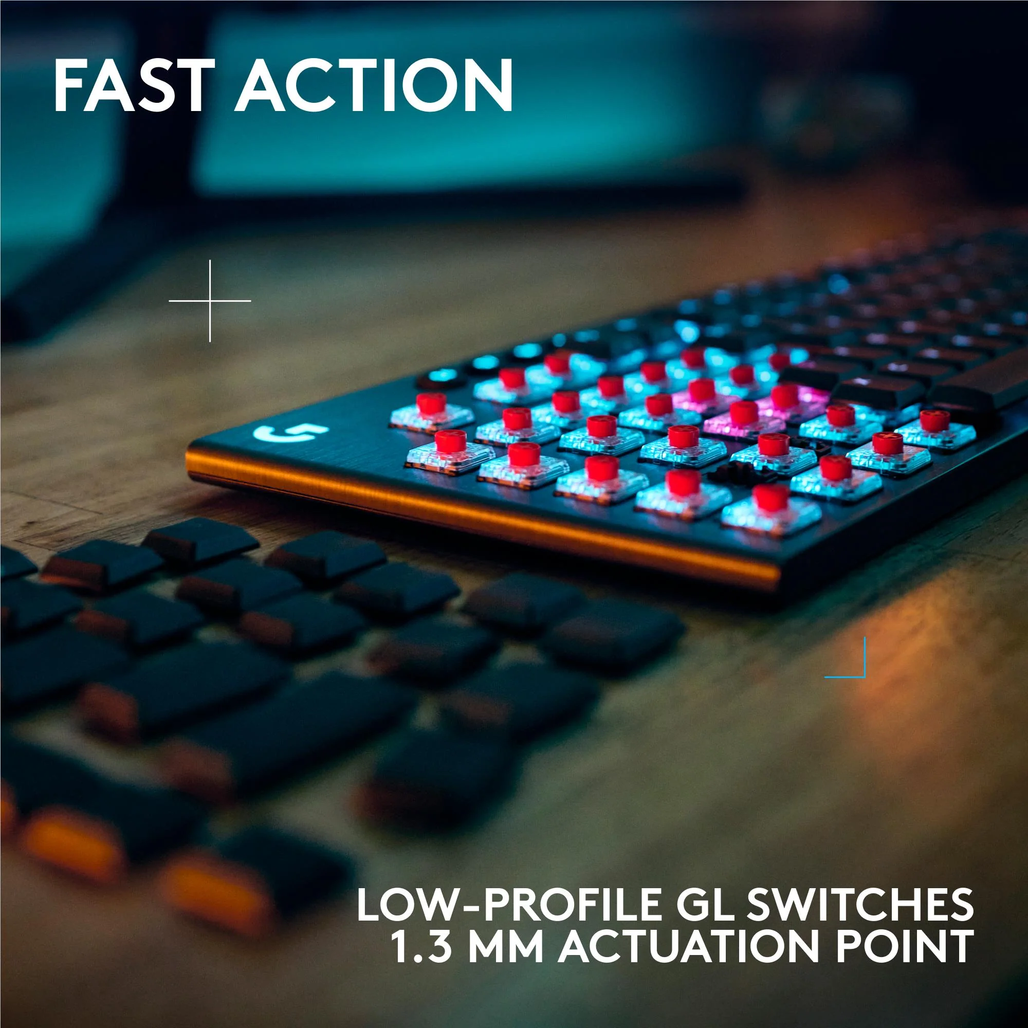 Logitech G915 X LIGHTSPEED Low-Profile Wireless Gaming Keyboard (Black) - Image 4