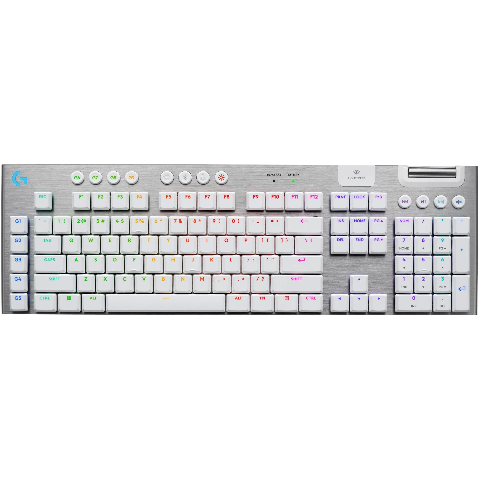 Logitech G915 X LIGHTSPEED Low-Profile Wireless Gaming Keyboard (White)