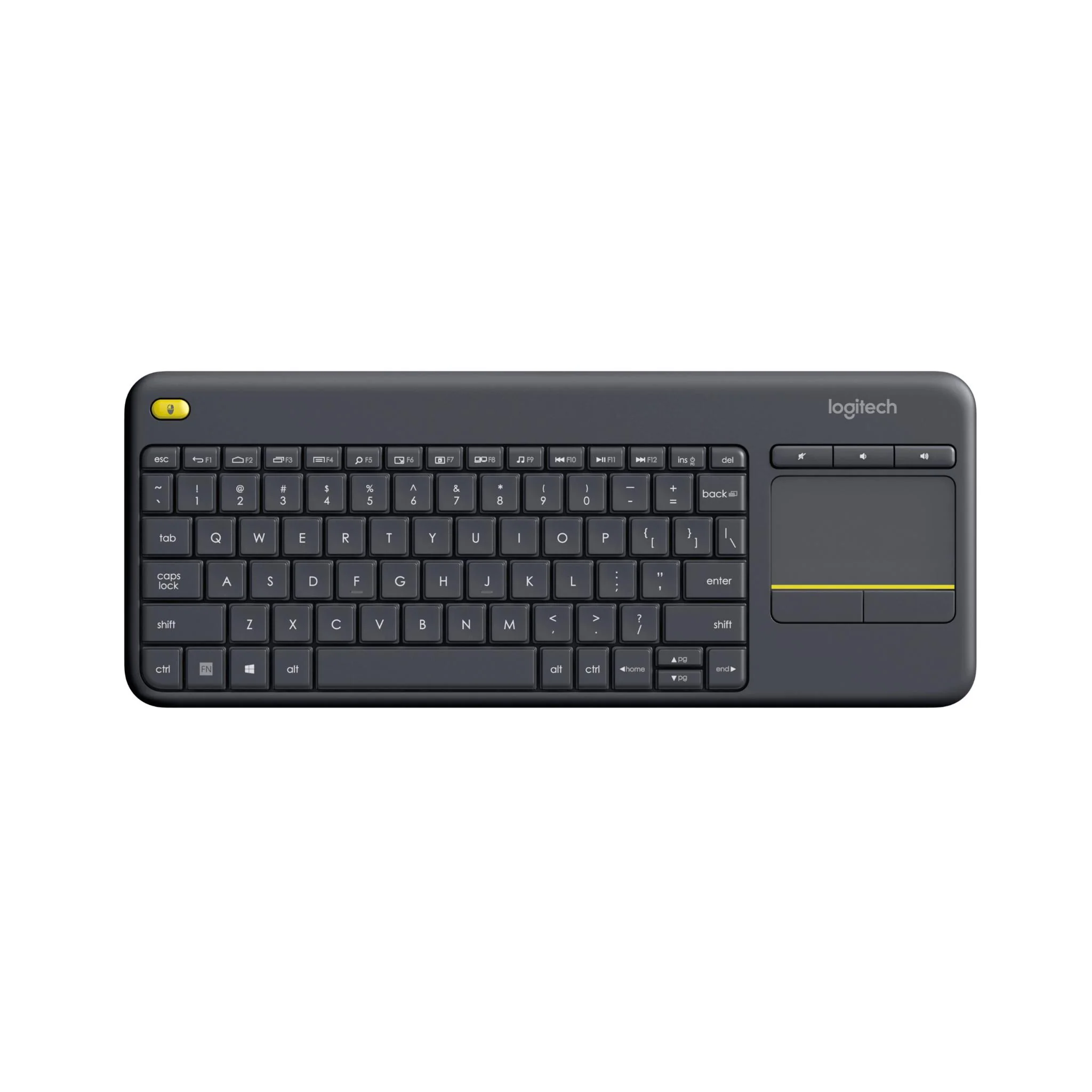 Logitech K400 Plus Wireless Touch Keyboard (Black)