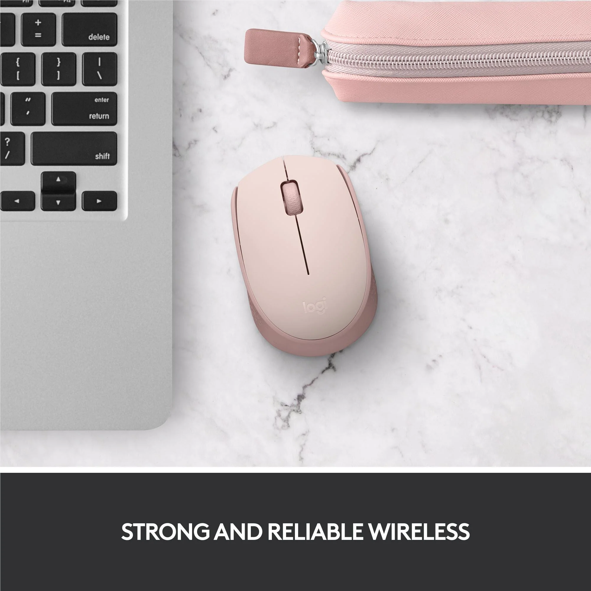 Logitech M171 Wireless Mouse (Rose) - Image 2