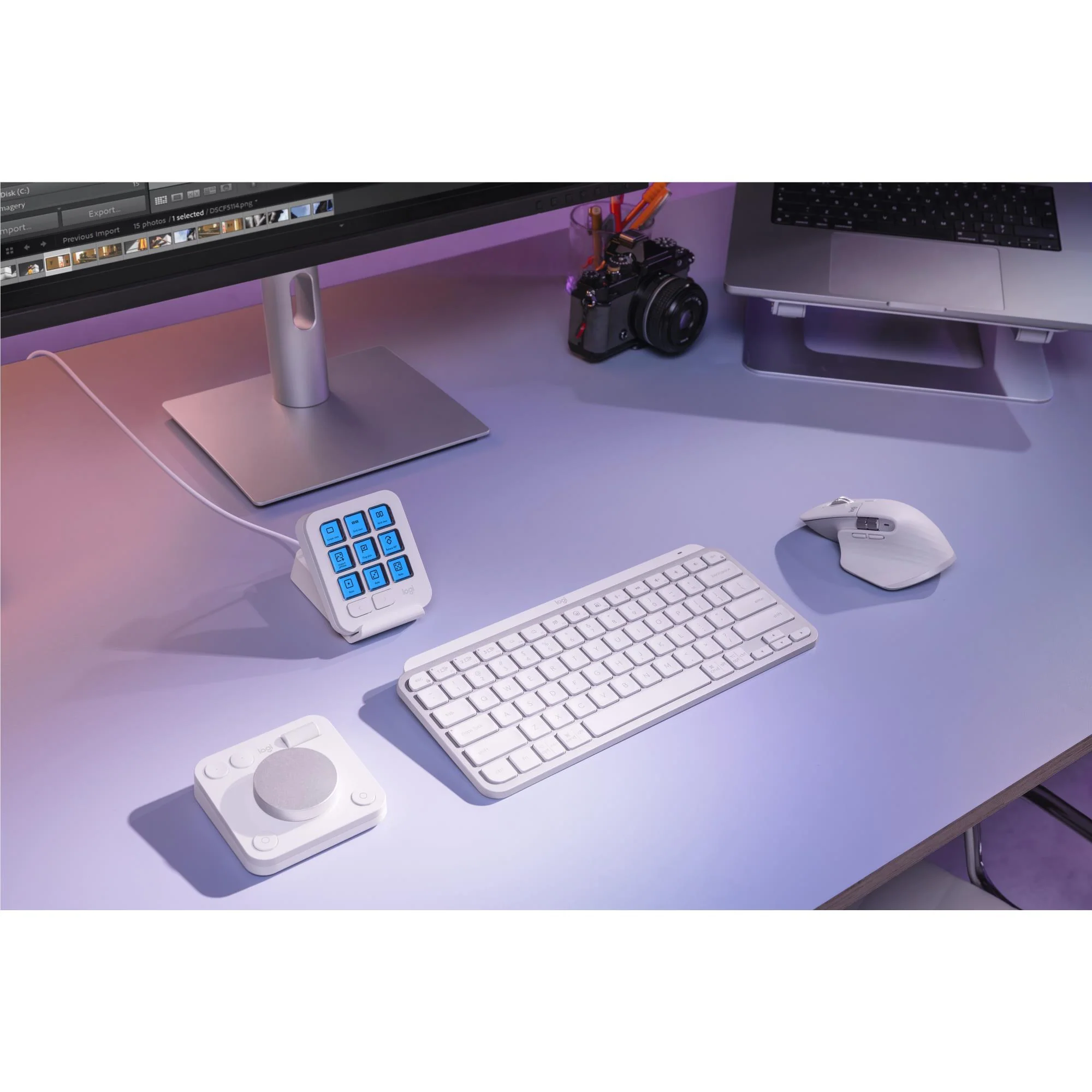 Logitech MX Creative Console (Pale Grey) - Image 7