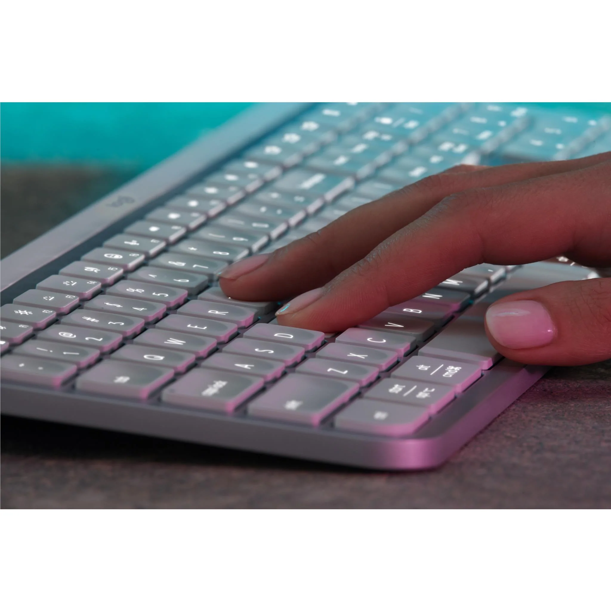Logitech MX Keys S Advanced Wireless Illuminated Keyboard (Pale Grey) - Image 5
