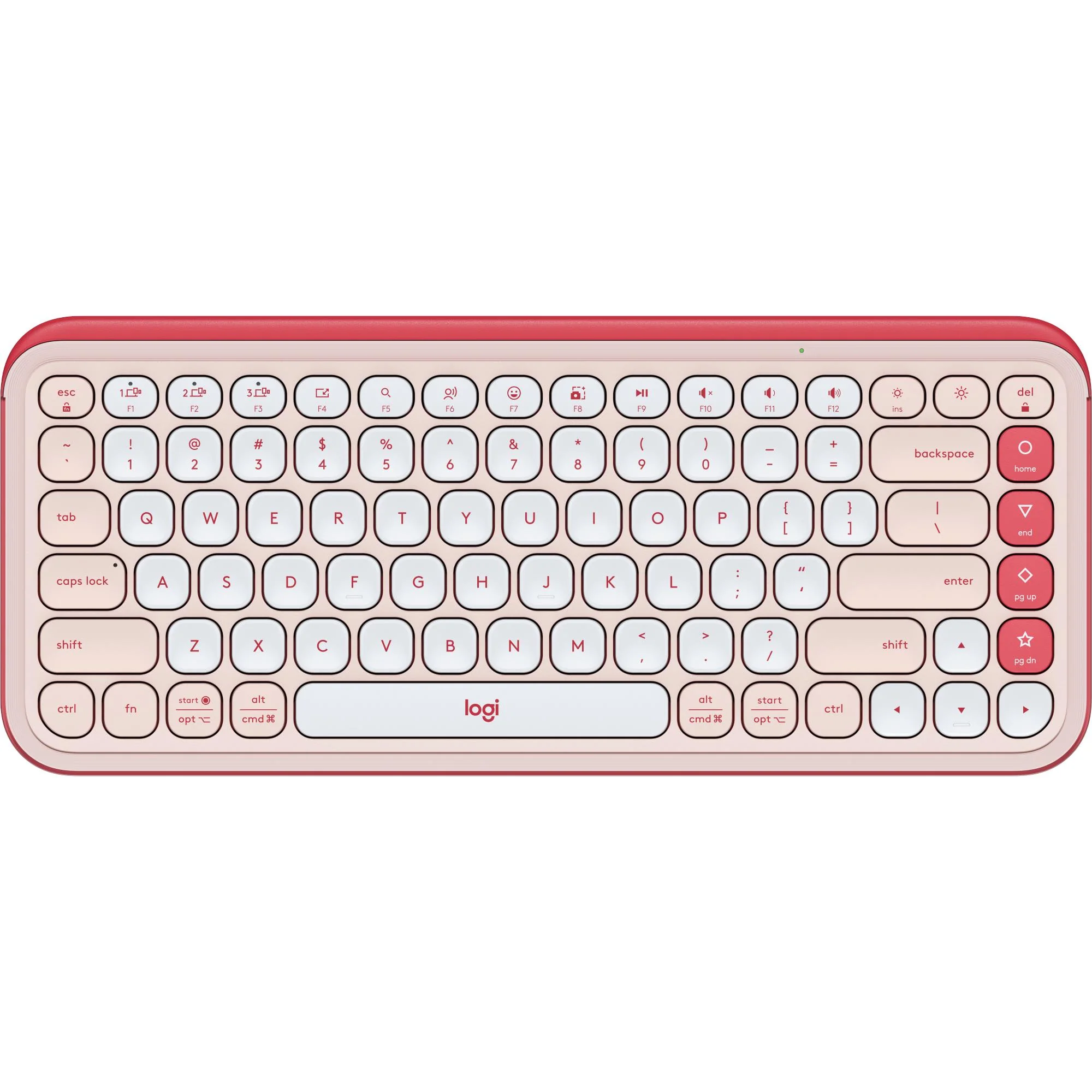 Logitech POP Icon Keys Wireless Keyboard (Rose) - Image 2